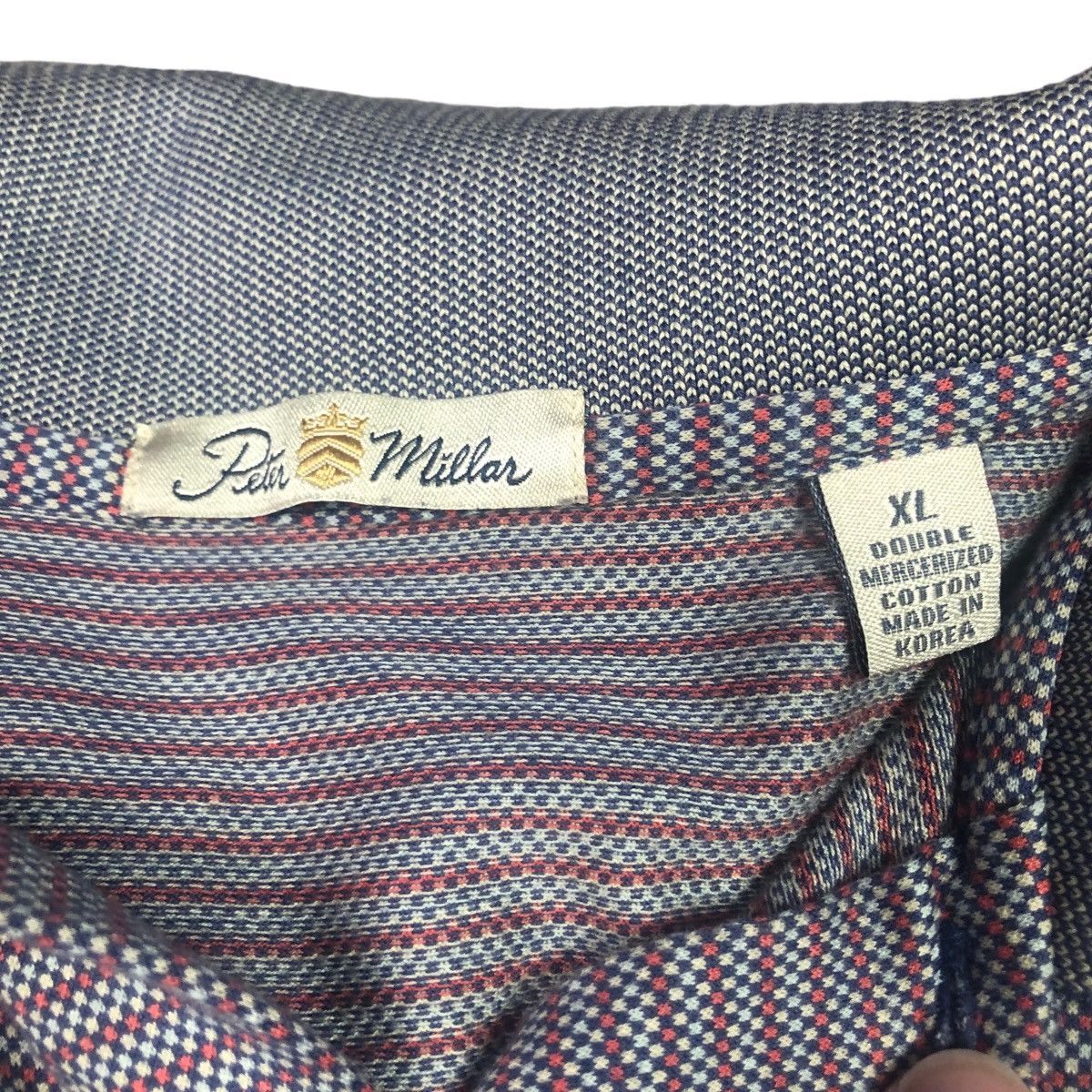 Peter Millar Peter Millar Mutilcolor Striped Polo Shirt Adult Size XL Size US XL / EU 56 / 4 - 3 Thumbnail