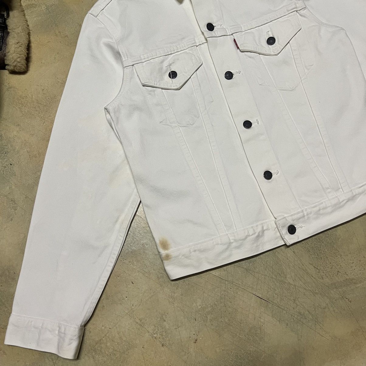 Levi's Vintage Levis White Denim Jacket Size US M / EU 48-50 / 2 - 4 Thumbnail