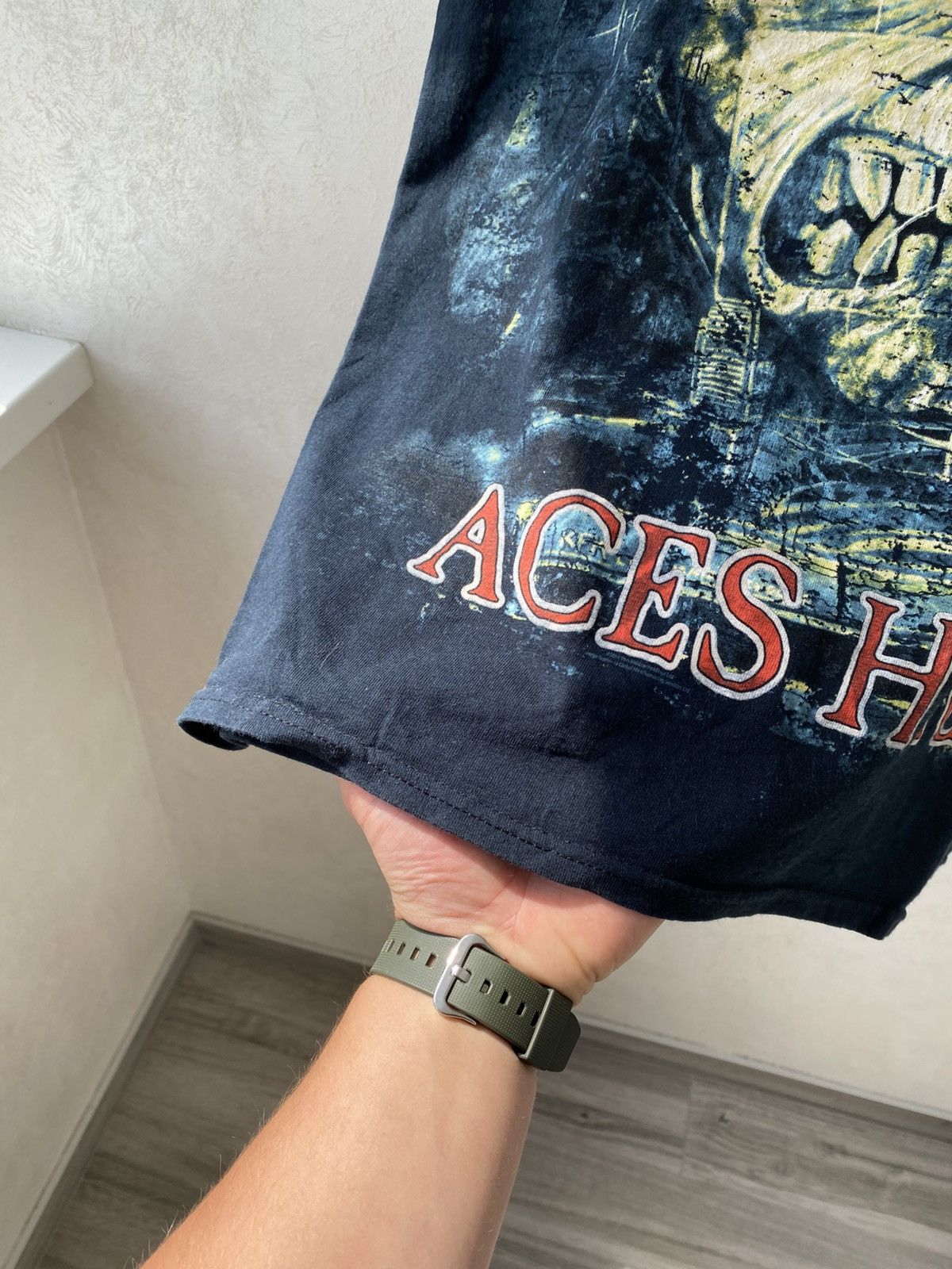 Vintage Vintage Iron Maiden Aces High Band Graphic Print T Shirt M Size US M / EU 48-50 / 2 - 9 Thumbnail