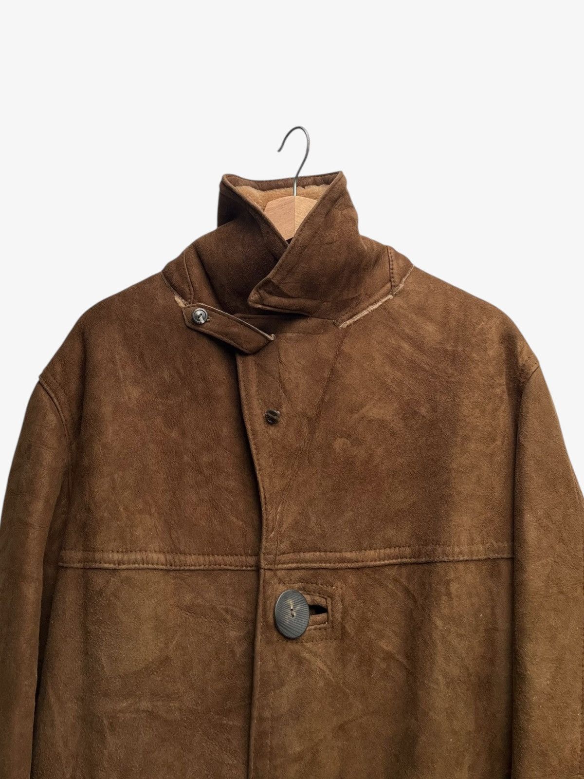 Sawyer of Napa Vintage Sawyer of Napa Shearling Ranch Sheepskin Suede Coat Size US M / EU 48-50 / 2 - 6 Thumbnail