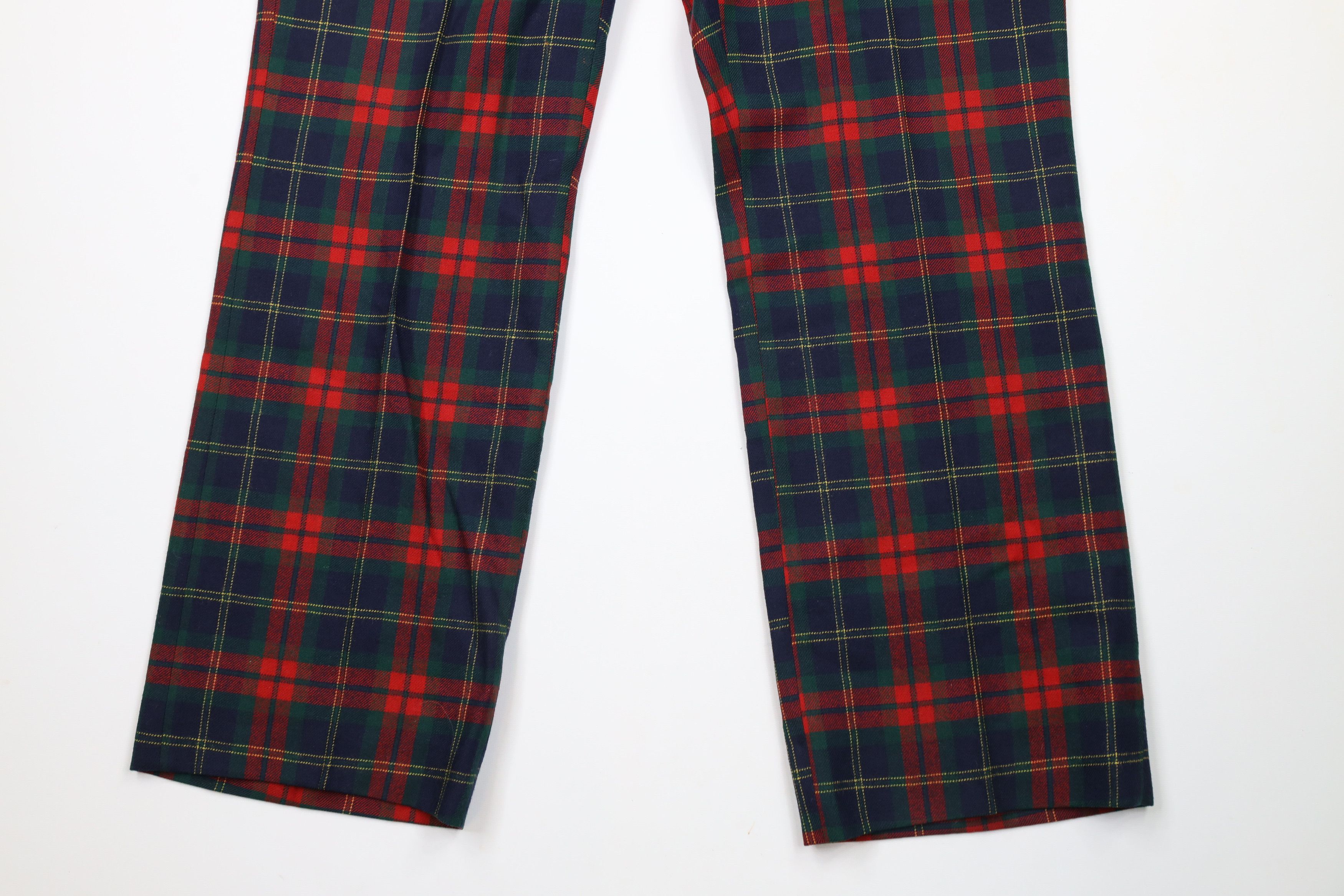 Vintage Vintage 60s 70s Streetwear Leg Bell Bottoms Pants Plaid USA Size US 36 / EU 52 - 4 Thumbnail