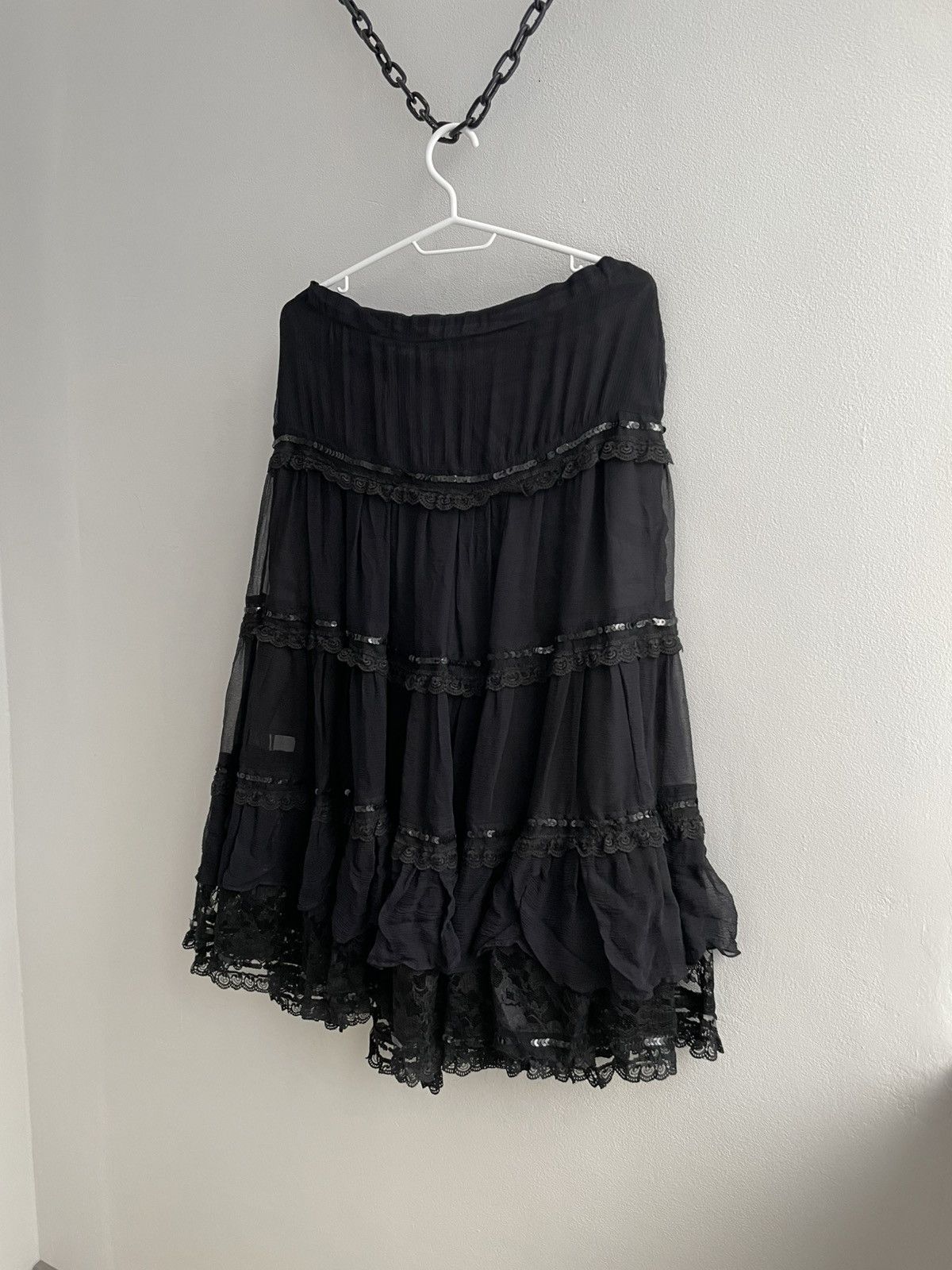 Versace Versace Silk Skirt Luxury 90s Y2K Versace Jeans Couture Size 26" / US 2 / IT 38 - 10 Thumbnail