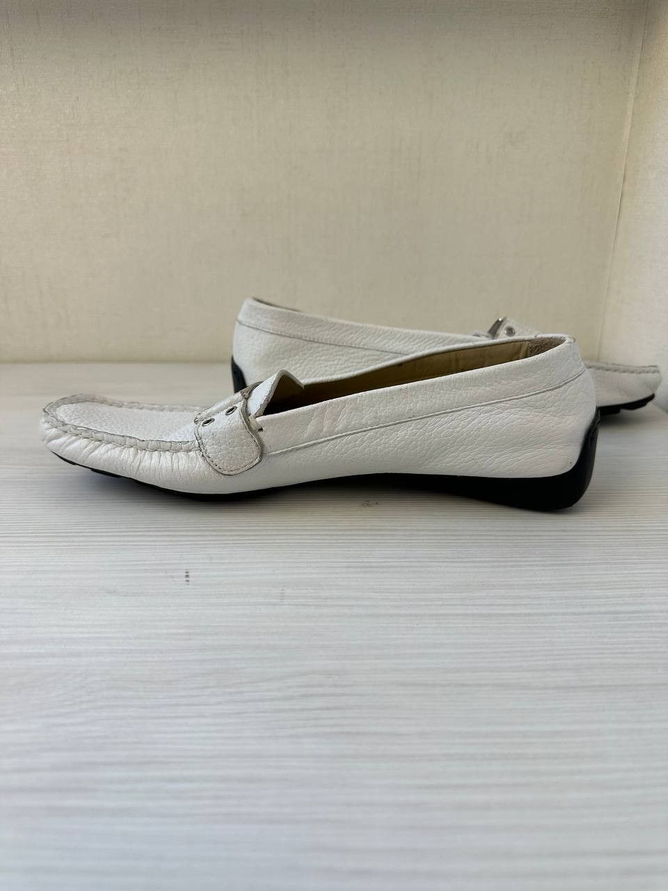 Russell & Bromley × Stuart Weitzman × Vintage Stuart Weitzman for Russell & Bromley Leather Loafers Buckle Size US 9.5 / IT 39.5 - 3 Thumbnail