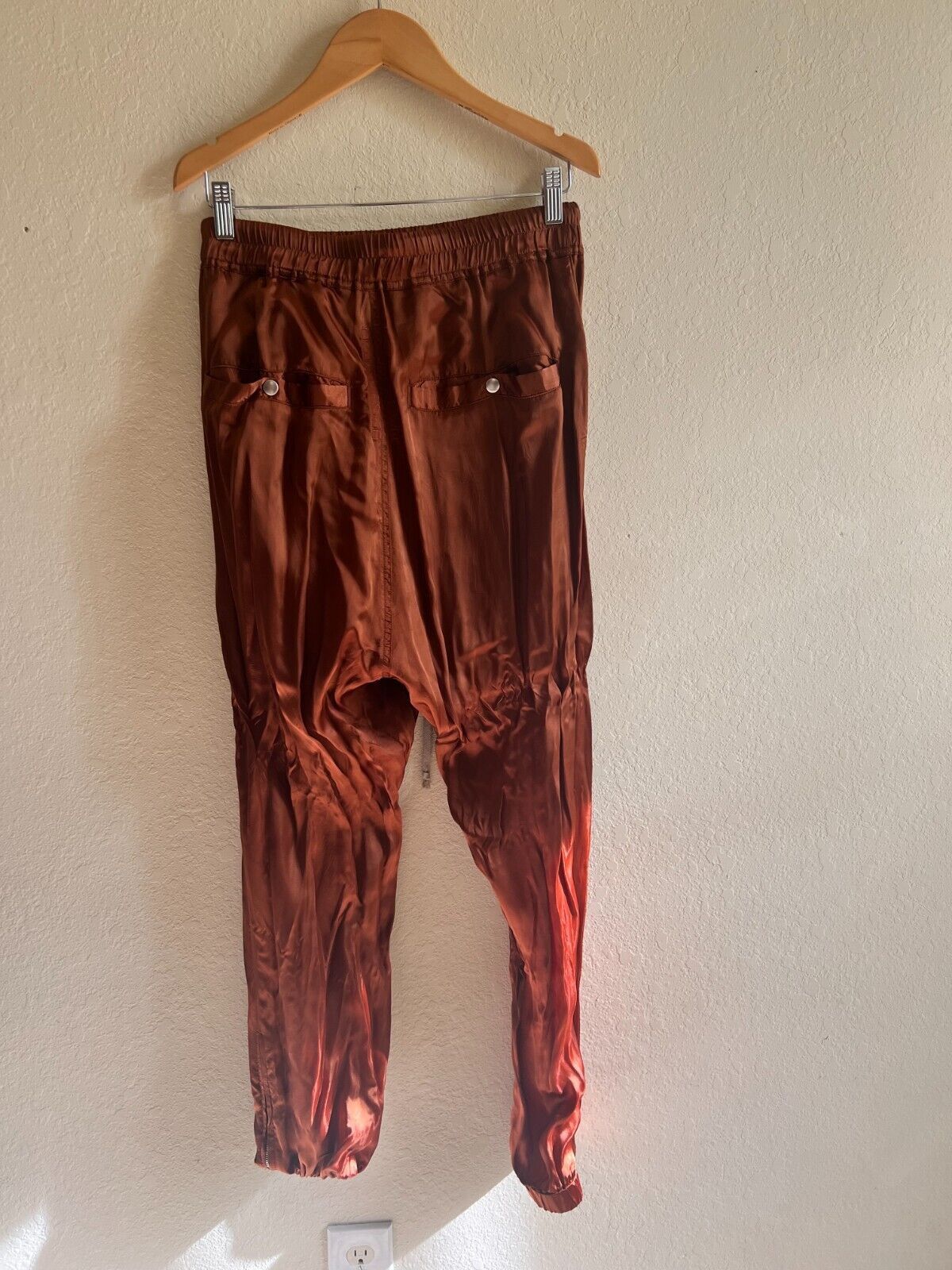 Rick Owens Mens Rick Owens Rust Pants 100% Cupro New with Tags Size US 32 / EU 48 - 5 Thumbnail