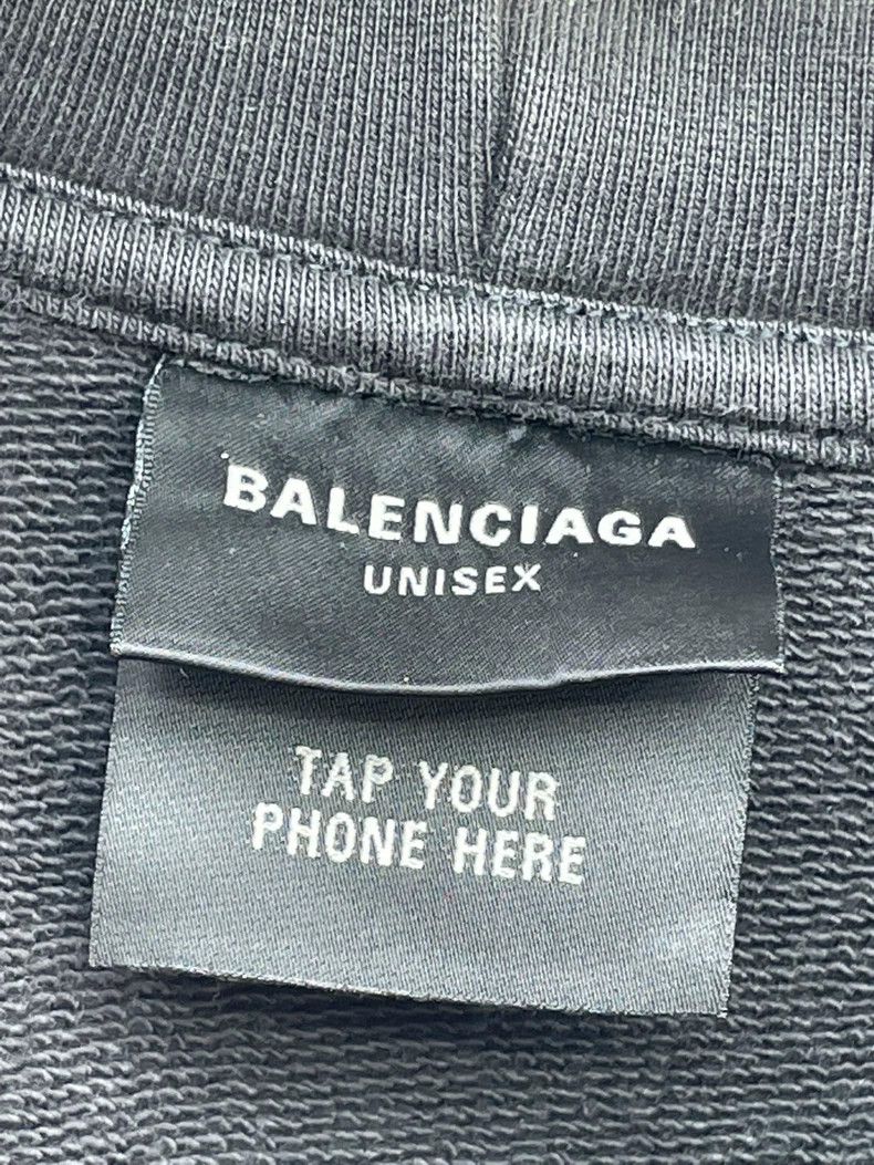 Balenciaga Balenciaga Eaby Joint Black Zip Hoodie Size US M / EU 48-50 / 2 - 6 Thumbnail