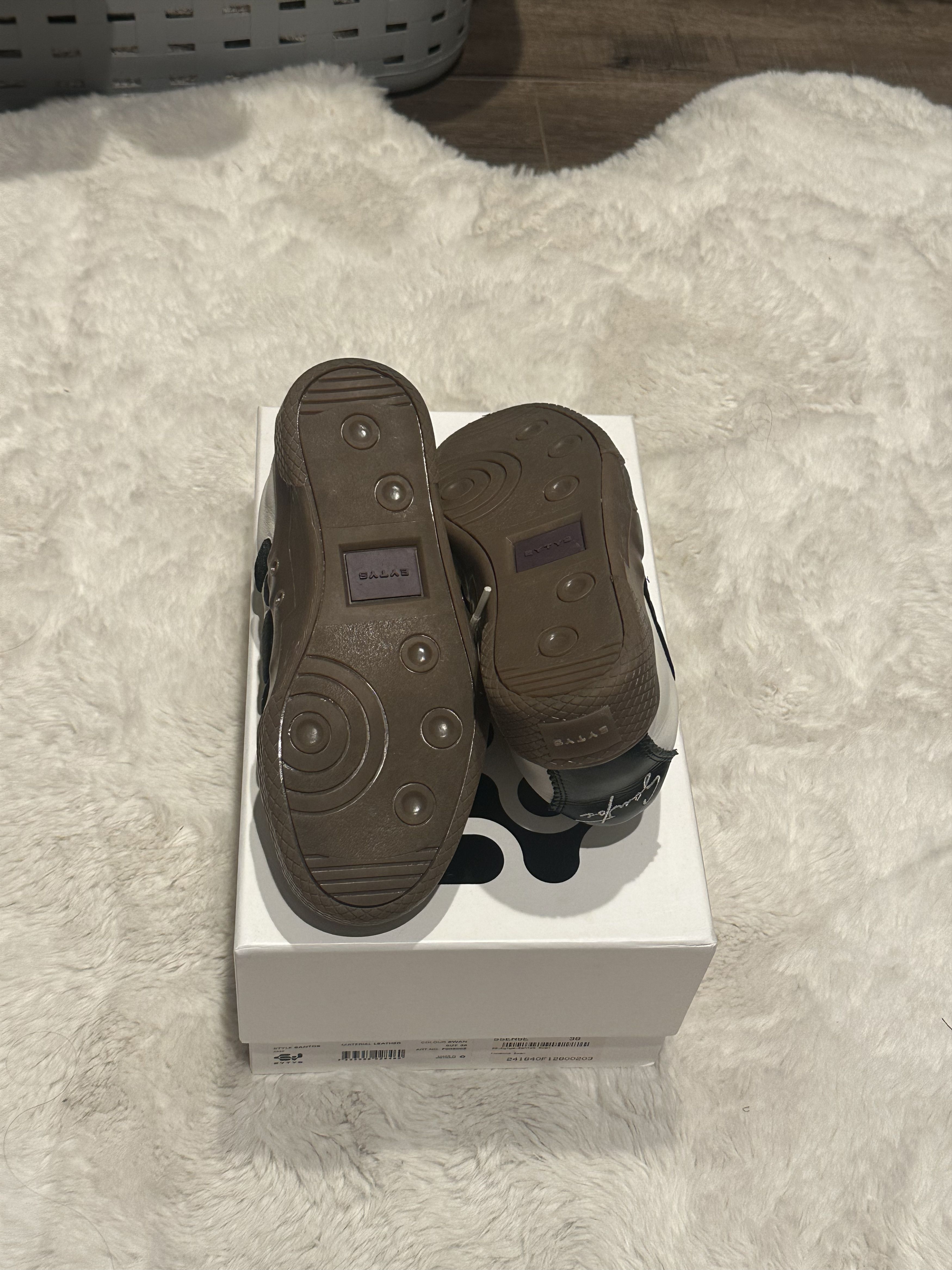 Eytys Eytys White Santos Sneakers Size US 7.5 / IT 37.5 - 5 Thumbnail