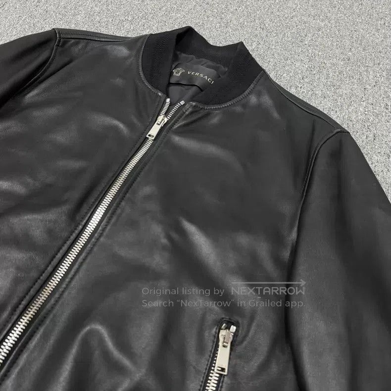 Versace Versace The main line is black lambskin leather jacket Size US M / EU 48-50 / 2 - 3 Thumbnail