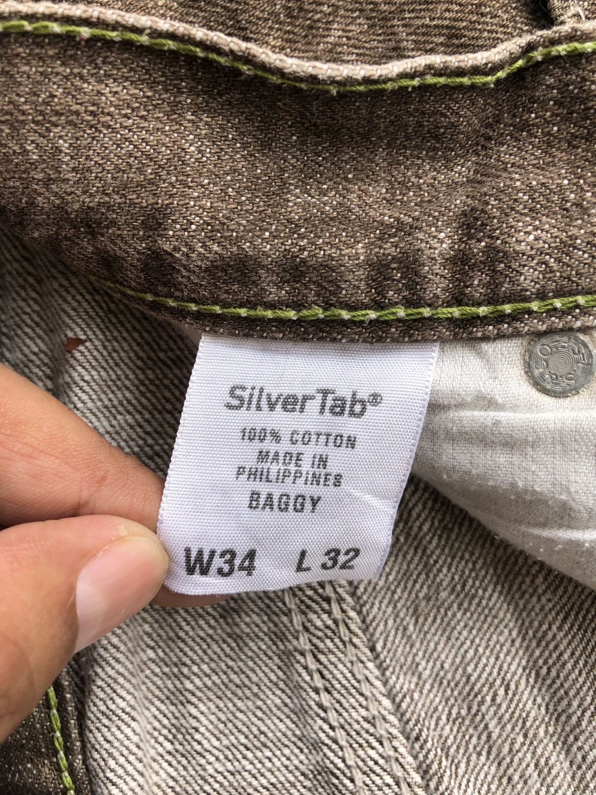 Levi's Baggy Levi’s Silvertab Distressed Jeans Size US 35 - 19 Thumbnail