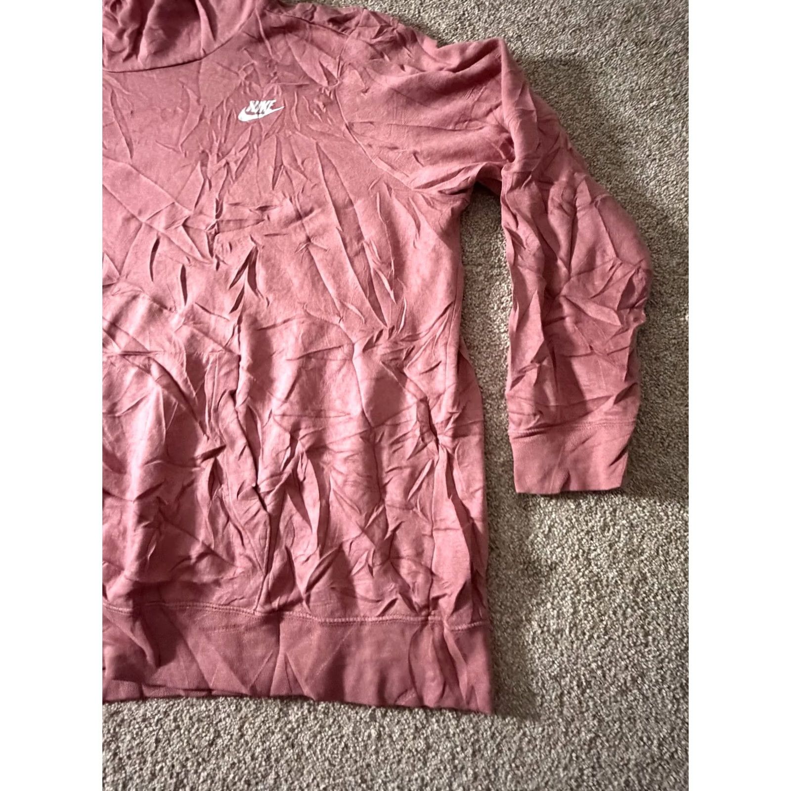 Nike Nike Hoodie Womens 1X Pink Fleece Pullover Swoosh Logo Sweatshirt CJ0413-614 Size XL / US 12-14 / IT 48-50 - 3 Thumbnail