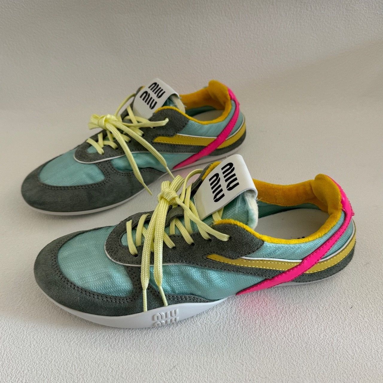 Miu Miu Miu Miu Multi Lowtop Sneakers us_6-5 Women Size US 6.5 / IT 36.5 - 1 Thumbnail