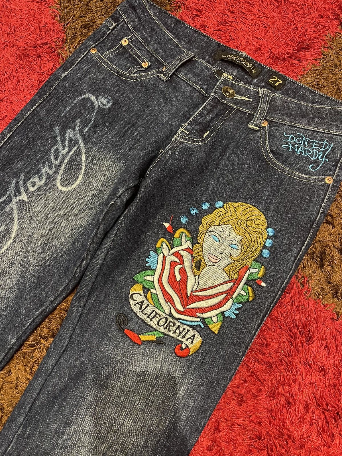 Ed Hardy Best Offer Ed Hardy By Christian Audigier Jeans Size 28 - 30 Size US 29 - 2 Thumbnail