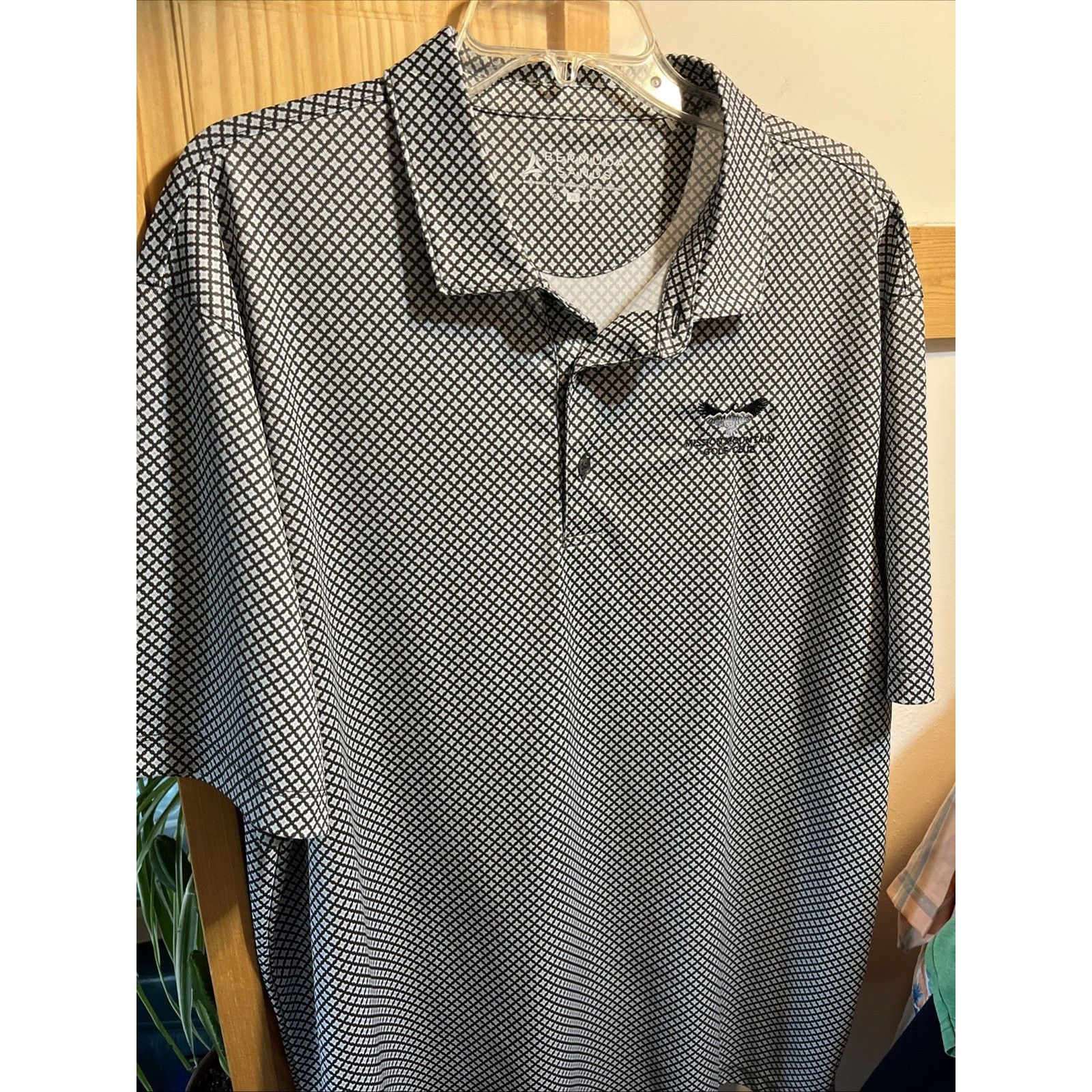 Other Bermuda Sands XL Polo Polyester Spandex Blend Blue White Size US XL / EU 56 / 4 - 7 Thumbnail