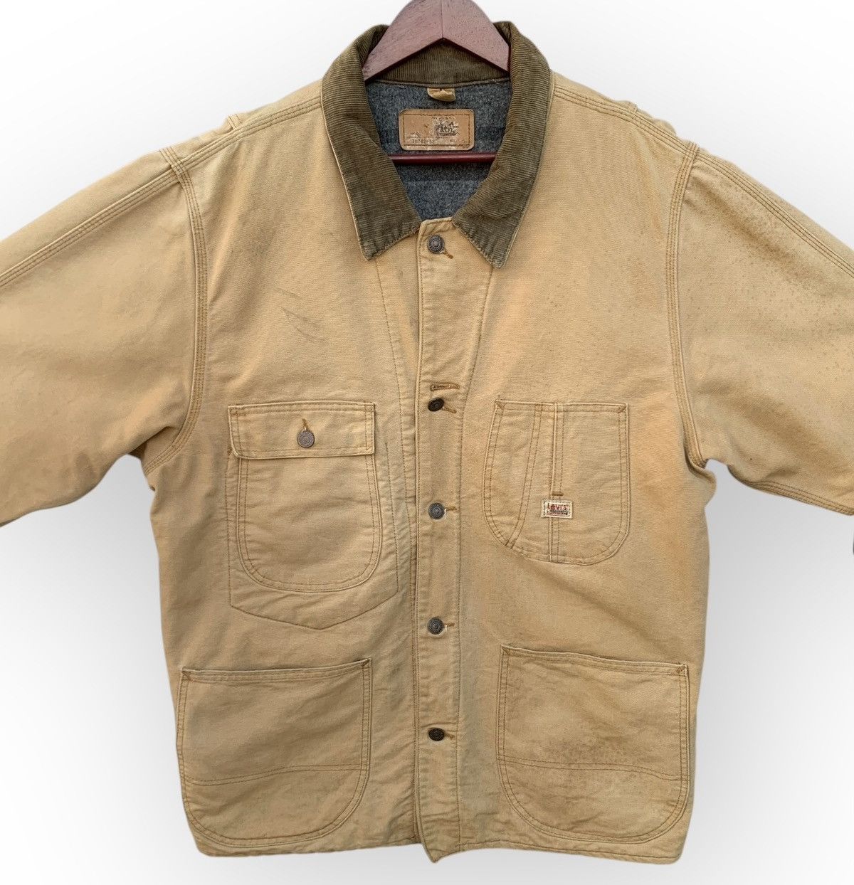 Levi's VINTAGE LEVIS USA 70742-62 DUCK CANVAS CHORE JACKET BLANKET Size US XL / EU 56 / 4 - 6 Thumbnail