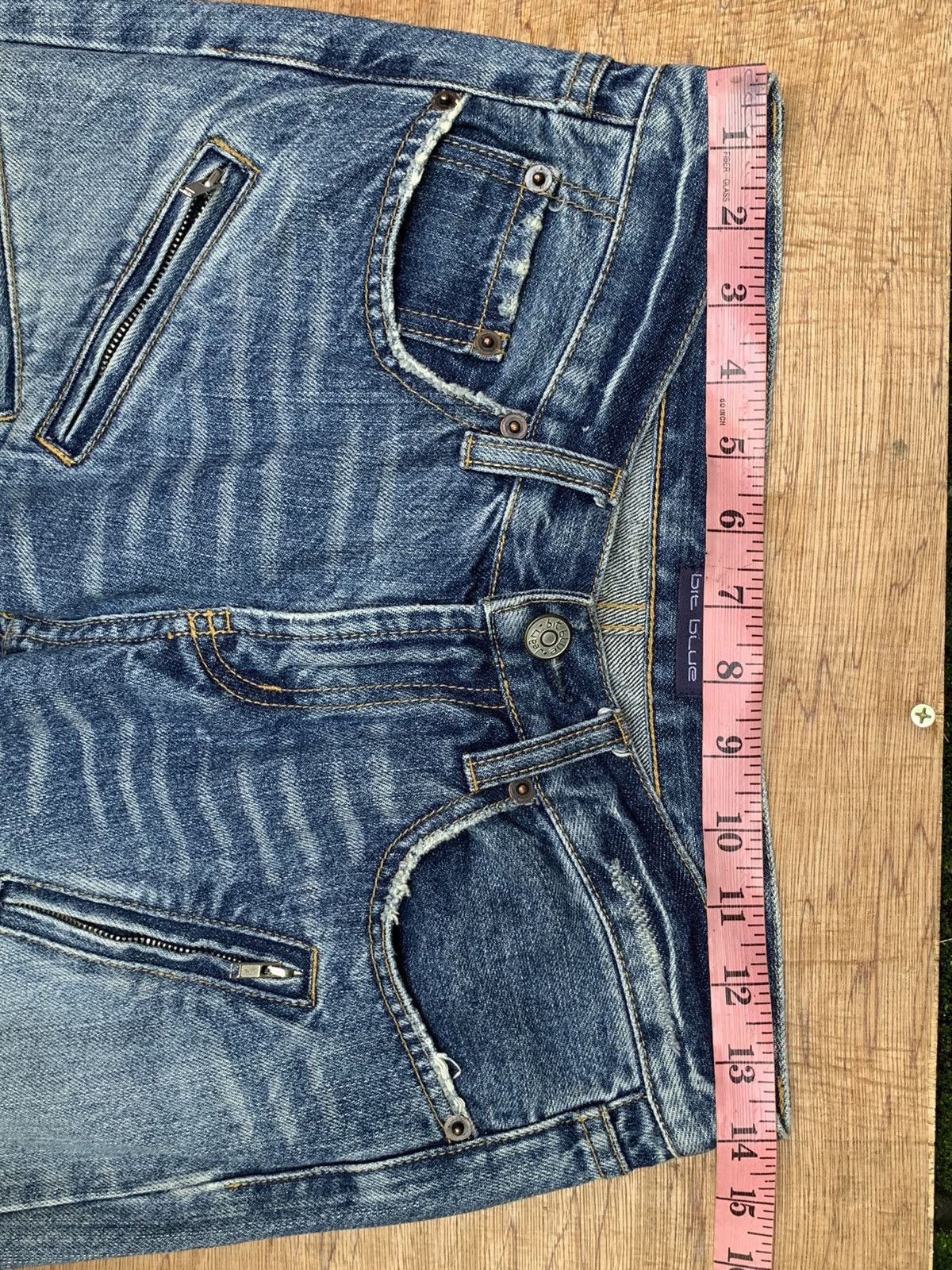 Beauty Beast × If Six Was Nine × Japanese Brand Bit Blue Distressed Multizipper Denim Pants Size US 28 / EU 44 - 21 Thumbnail