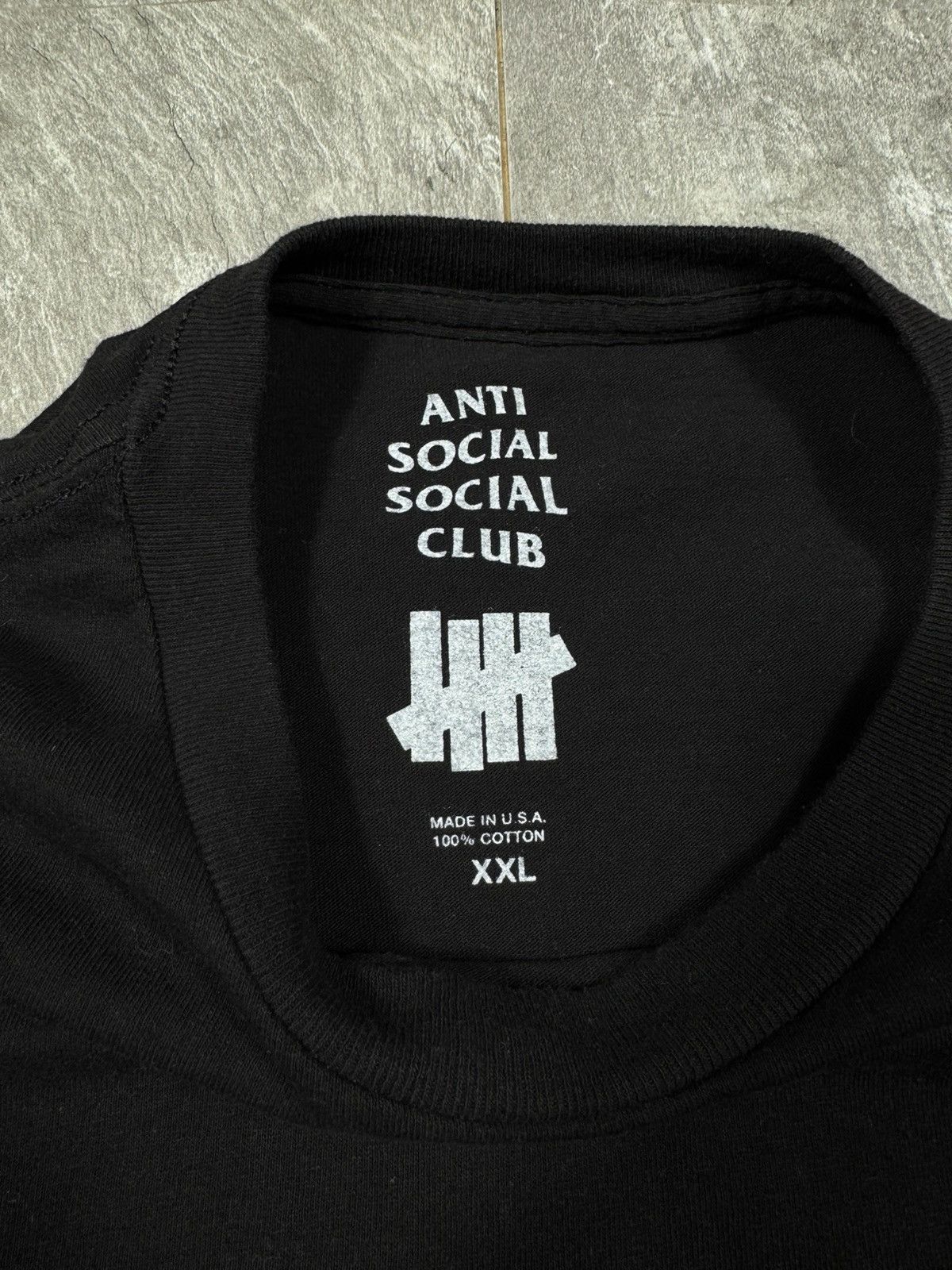 Anti Social Social Club Anti Social Social Club x Undefeated Paranoid Black Big Logo Size US XXL / EU 58 / 5 - 6 Thumbnail
