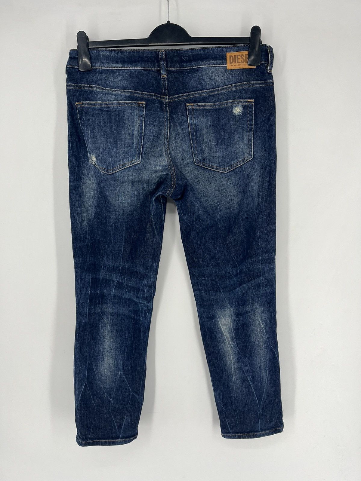 Diesel × Vintage Vintage Y2K Men’s Diesel Distressed Patchwork Denim Jeans Size US 30 / EU 46 - 10 Thumbnail