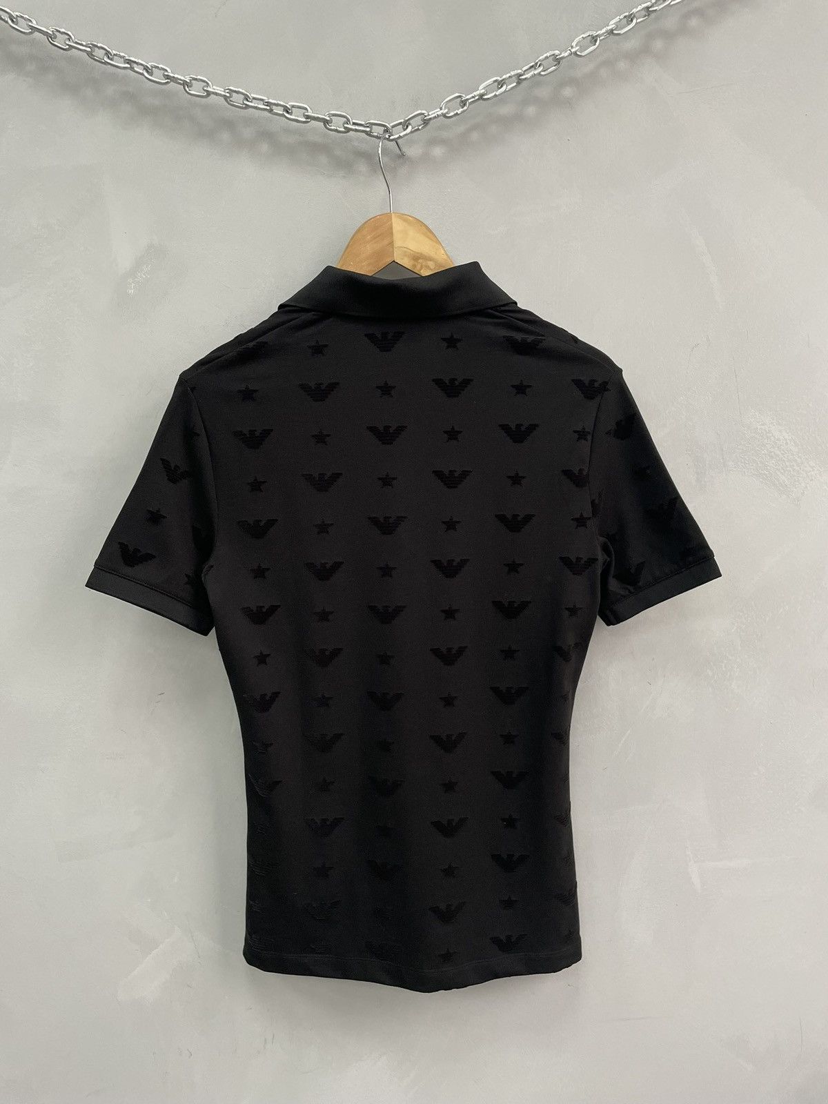 Emporio Armani Rare monogram archive Emporio Armani Polo t shirt Size US XS / EU 42 / 0 - 9 Thumbnail
