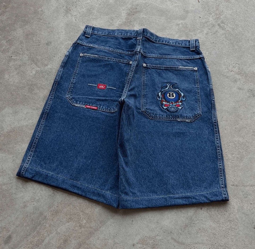 JNCO Jnco rare denim skull head eight jorts Size US 38 / EU 54 - 1 Thumbnail