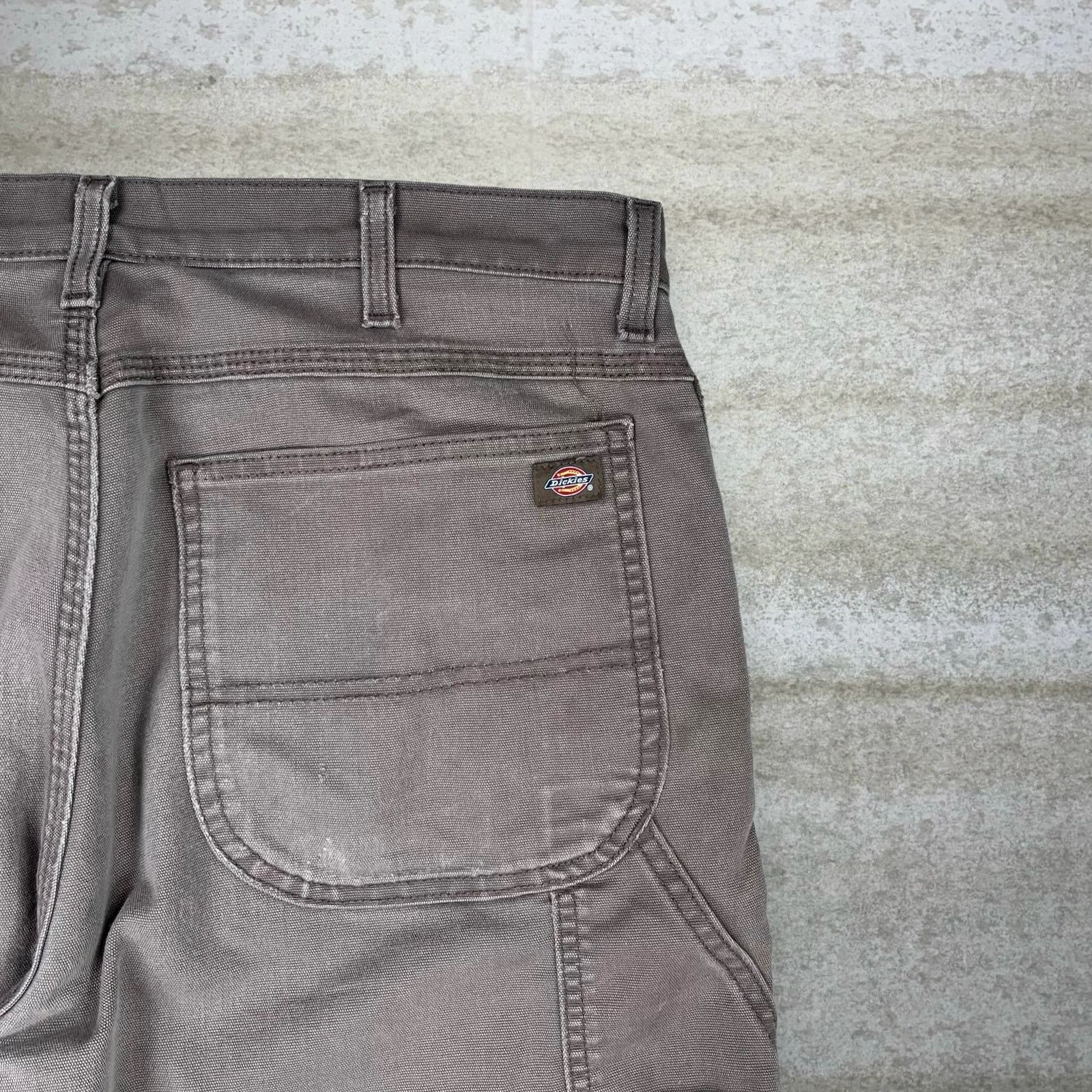 Dickies Vintage 90s Dickies Carpenter Pants 36x30 Straight Leg Brown Size US 36 / EU 52 - 3 Thumbnail