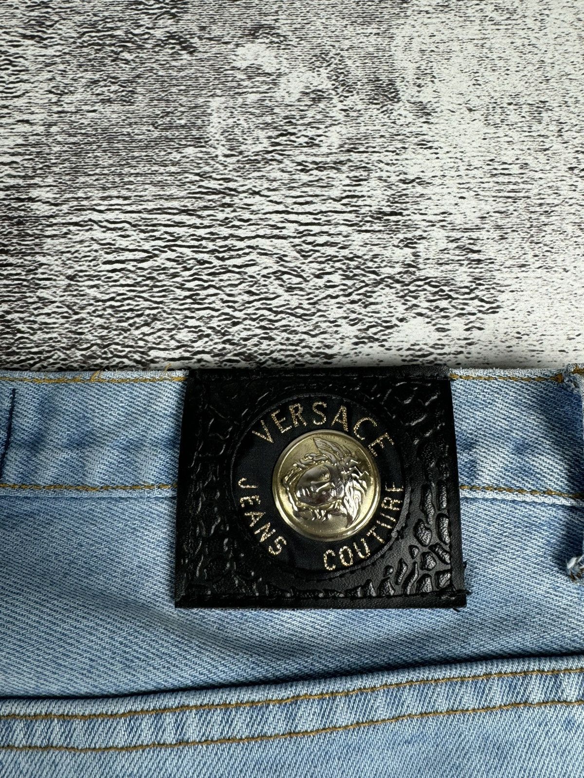 Versace Jeans Couture Vintage Versace Couture Tie Dye Denim Jeans Trousers Bottoms Size US 34 / EU 50 - 10 Thumbnail