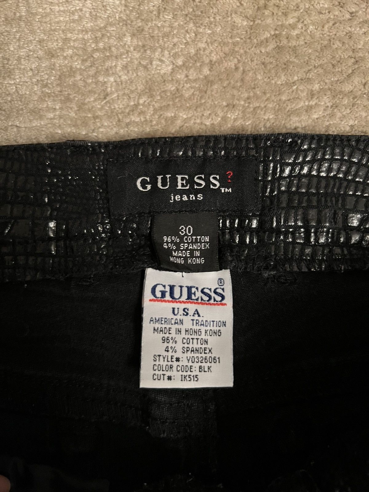 Vintage Vintage Guess Reptile Print Jeans Size US 30 / EU 46 - 2 Thumbnail