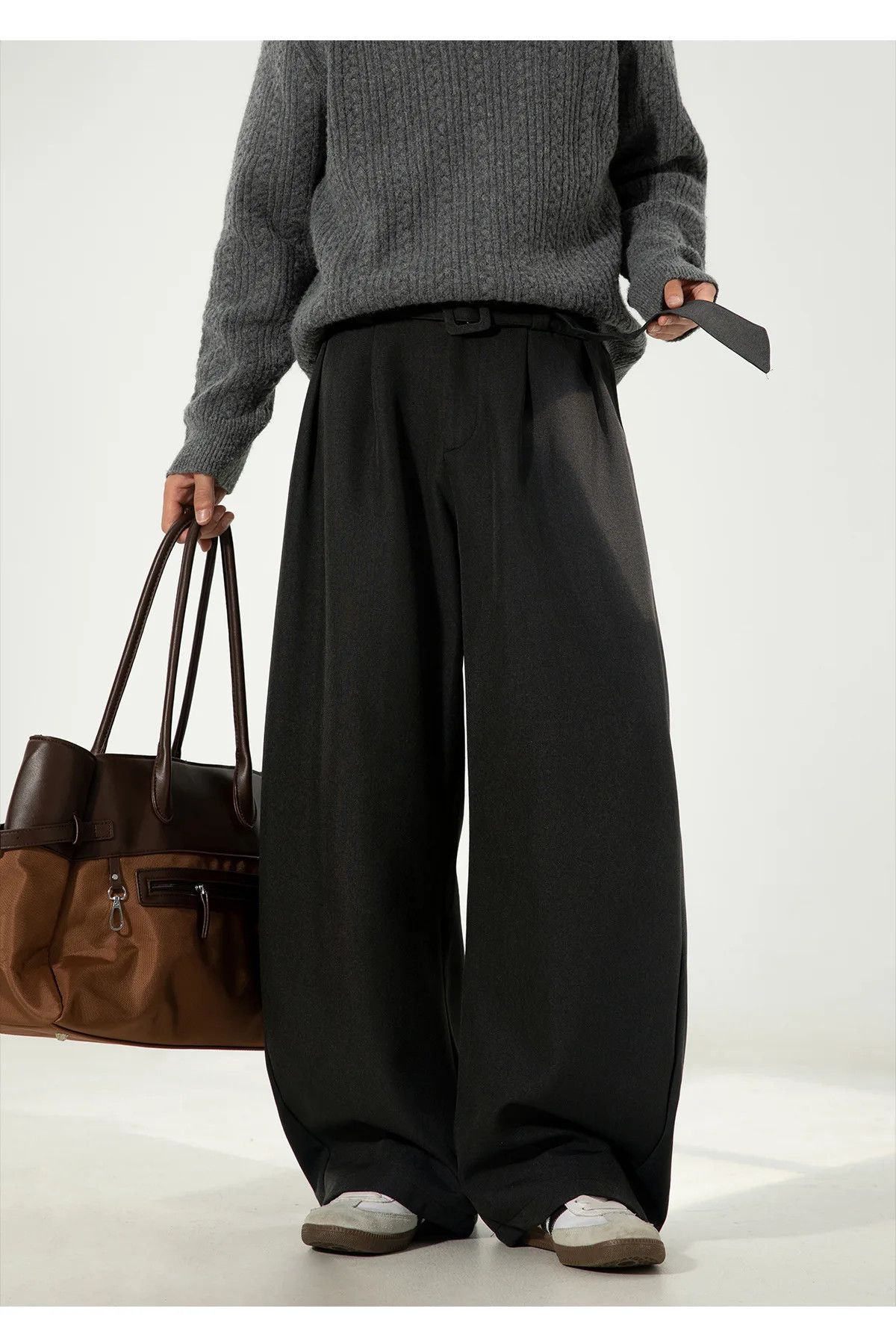 Japanese Brand Wide Leg Baggy Korean Style Pants Size US 34 / EU 50 - 3 Thumbnail