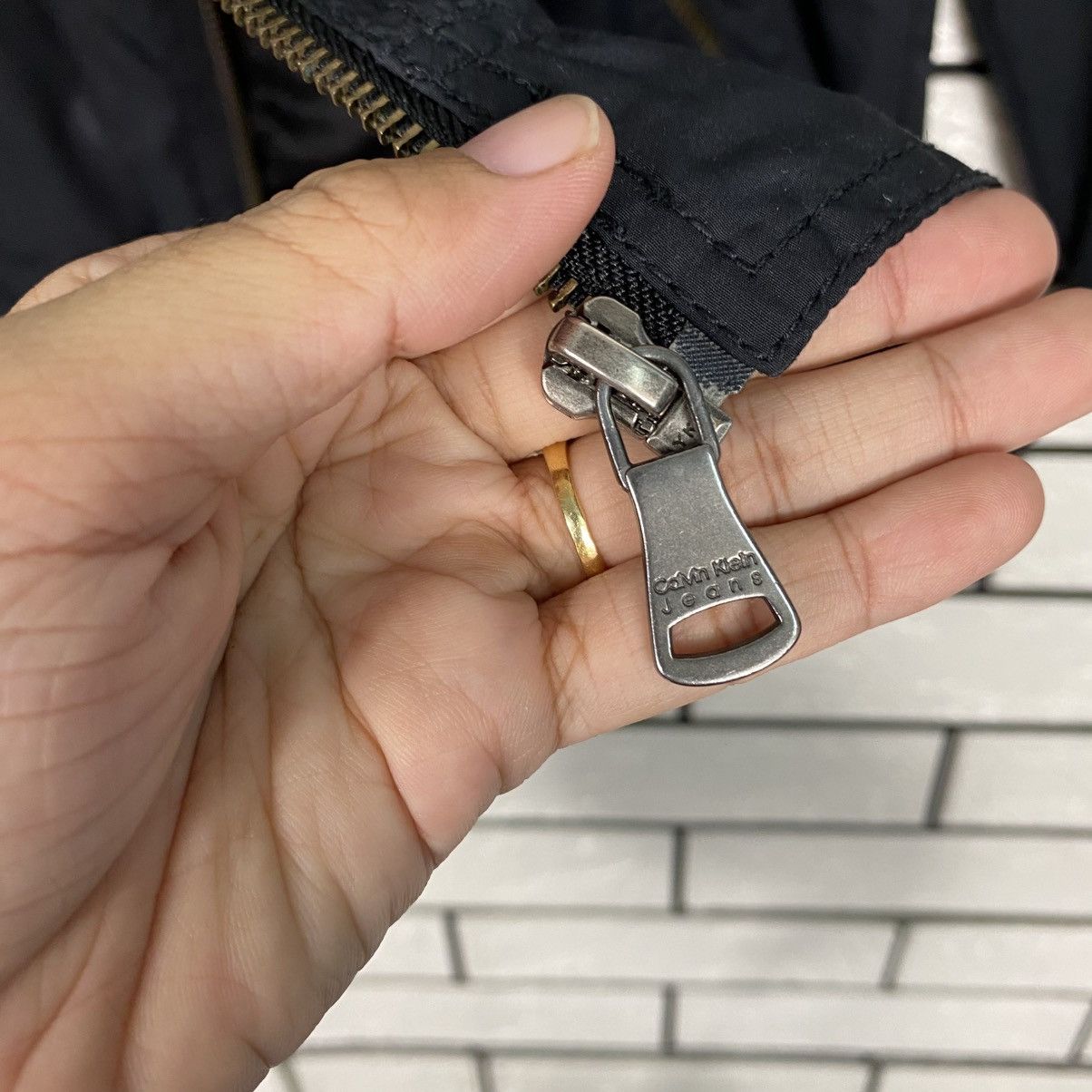 Calvin Klein 📌Vintage Zipper Bomber Jacket Calvin Klein Jeans Size US M / EU 48-50 / 2 - 17 Thumbnail