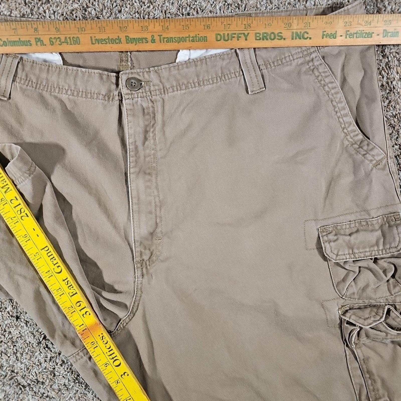 Lee Lee Dungarees Cargo Shorts Sz 48 Khaki Utility Grunge Size US 44 / EU 60 - 5 Thumbnail
