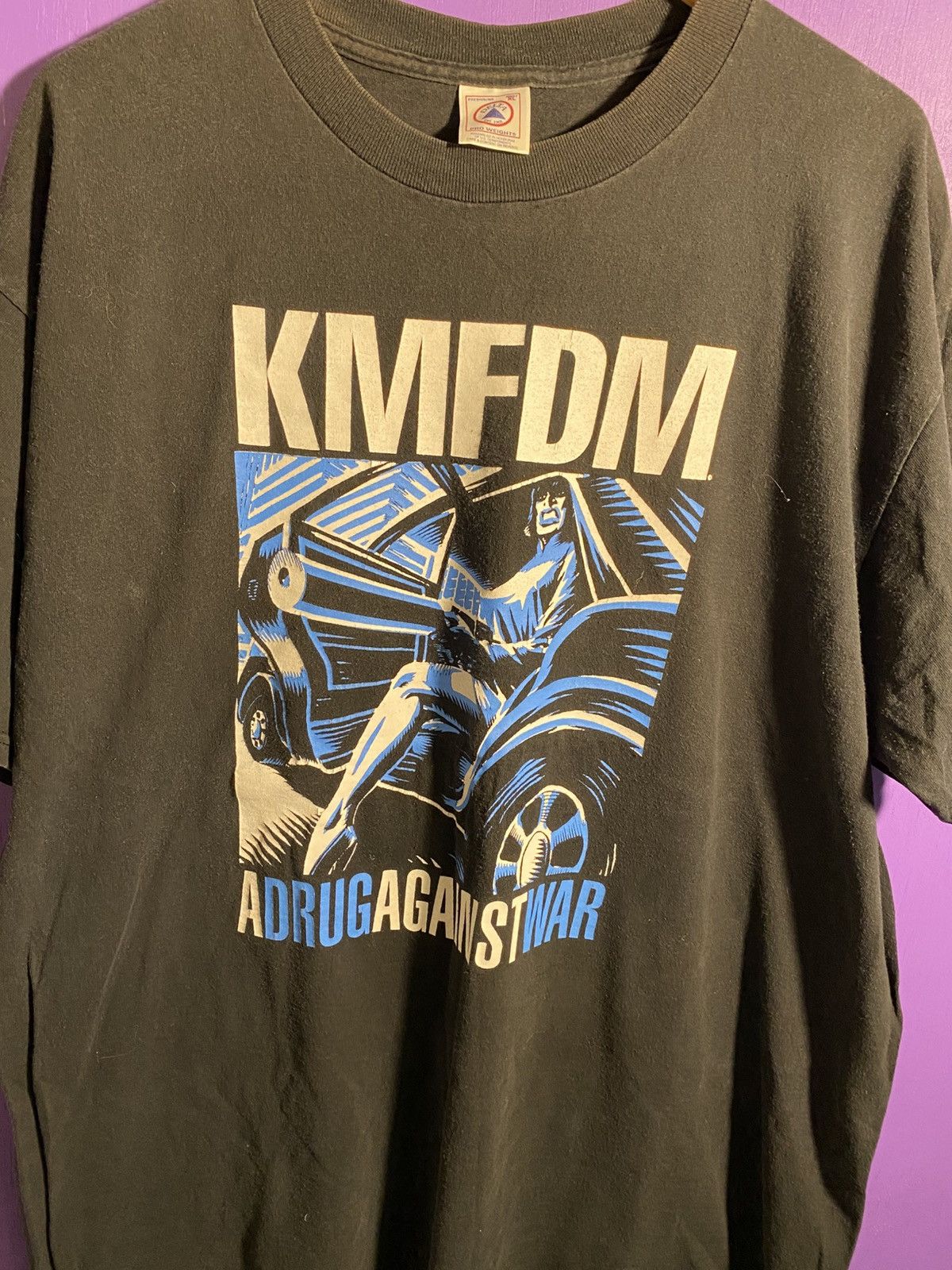 Band Tees Vintage 90s KMFDM a drug against war tour tee Size US XL / EU 56 / 4 - 3 Thumbnail