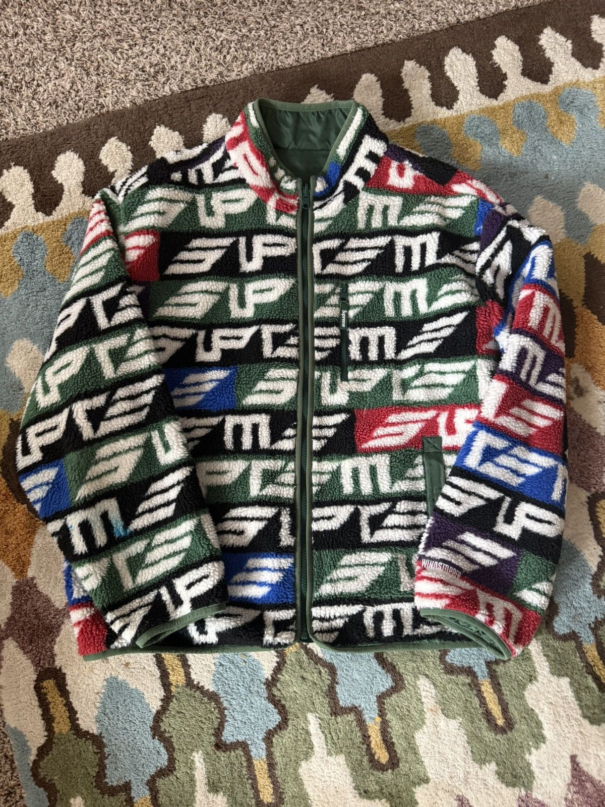 Supreme Supreme reversable geo windstopper fleece Size US XL / EU 56 / 4 - 1 Thumbnail