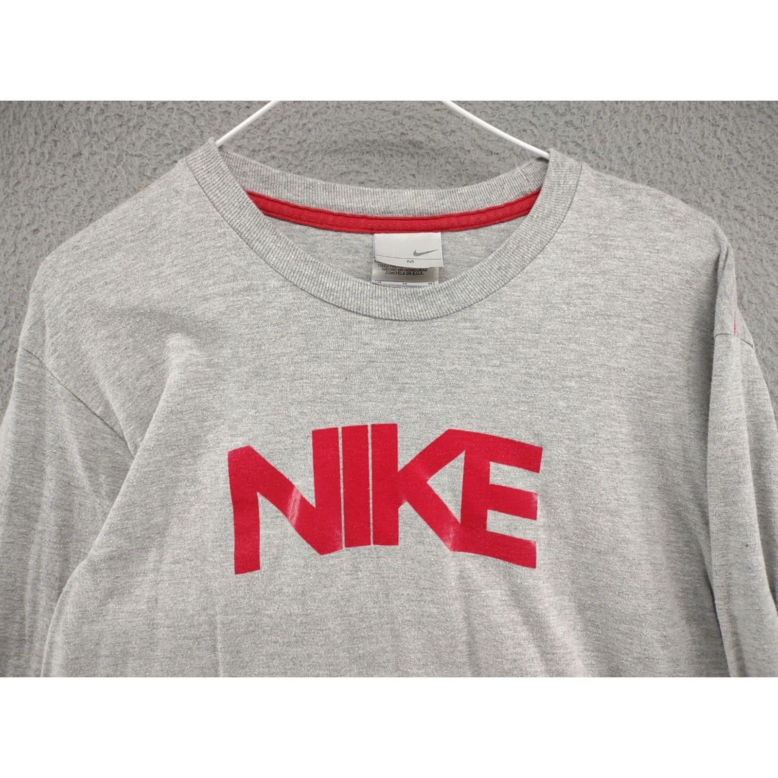 Nike Vintage Nike Athletics Spell Out Long Sleeve Shirt M Mens Gray 90s Sports Nike Center Swoosh Crew Neck Cotton Regular Size M Size US M / EU 48-50 / 2 - 2 Thumbnail
