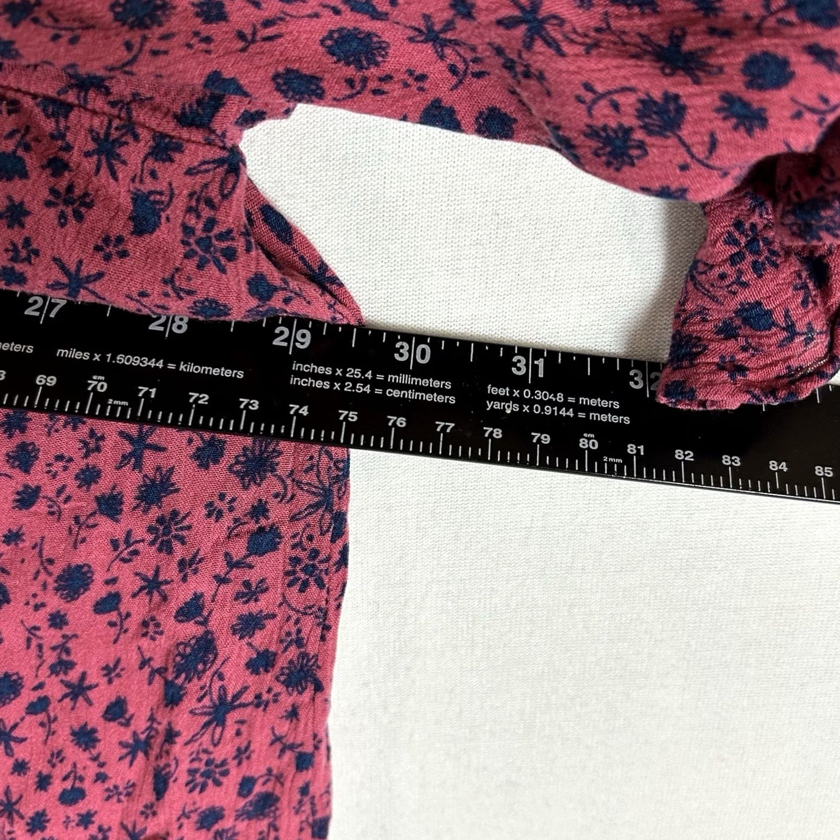 Vintage LC Lauren Conrad Blouse Floral Print Womens 3X Plus Short Sleeve Work Casual Top Size XXL / US 16-18 / IT 52-54 - 6 Thumbnail