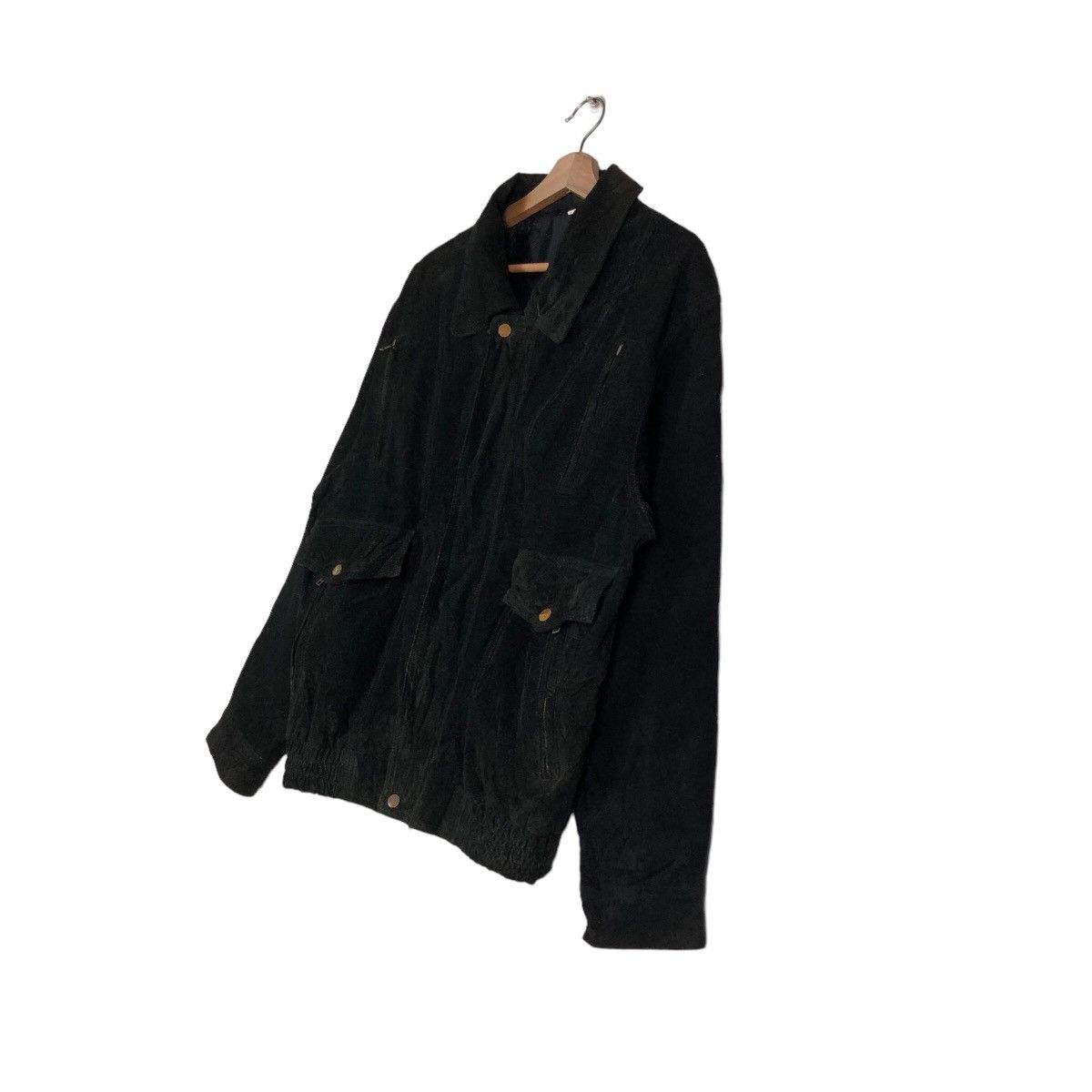 Issey Miyake 🔥Vintage Fly Genuine Leather Jacket Biker Issey Miyake Size US L / EU 52-54 / 3 - 2 Thumbnail