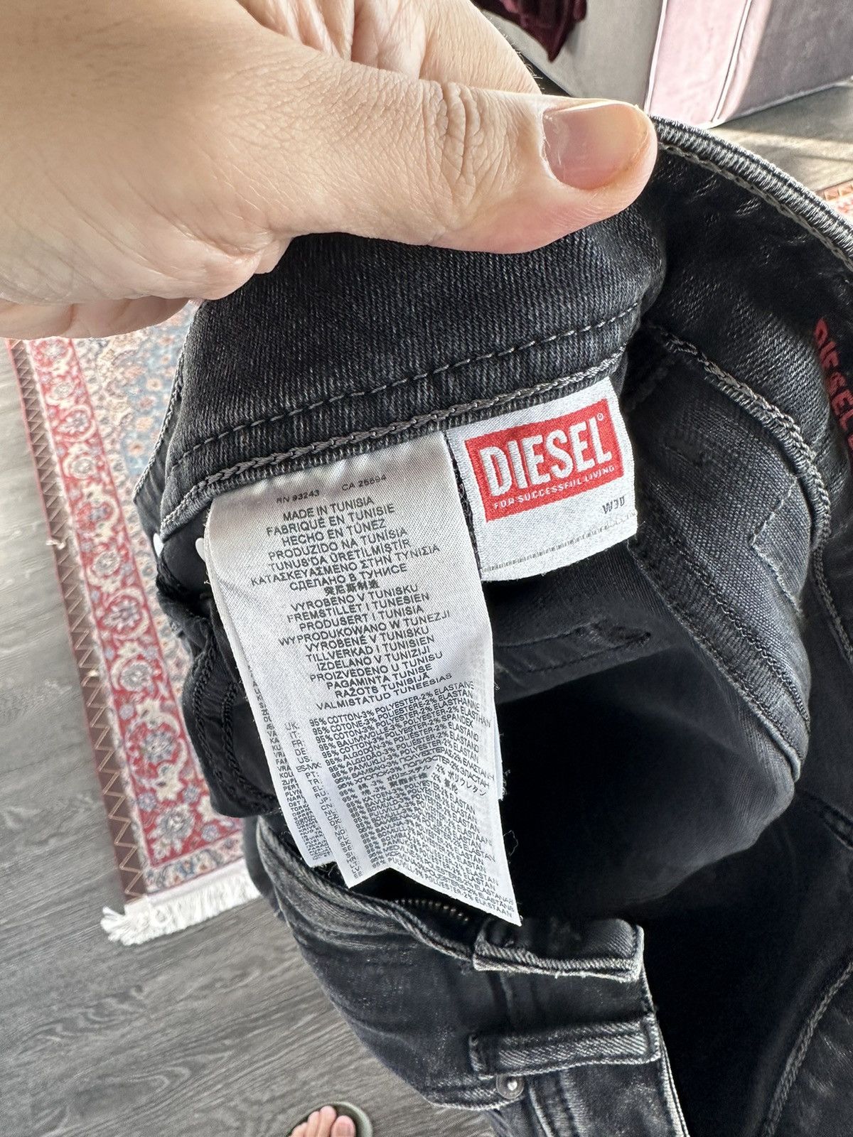 Diesel DIESEL Dark Grey Skinny Jeans Size US 30 / EU 46 - 6 Thumbnail