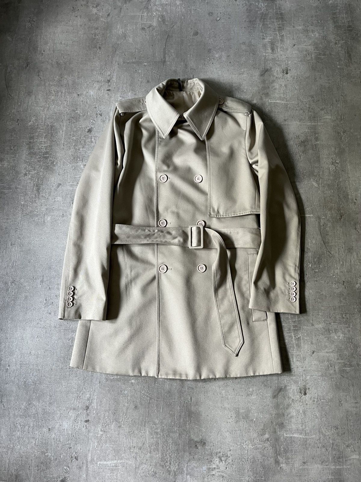 Dior Dior Homme S/S 08 coat beige belted rare Size US M / EU 48-50 / 2 - 1 Thumbnail
