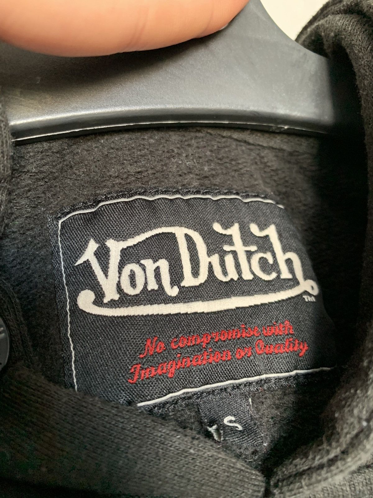Vintage × Von Dutch Vintage Von Dutch Big Logo Hoodie Mens Y2K Size US S / EU 44-46 / 1 - 9 Thumbnail