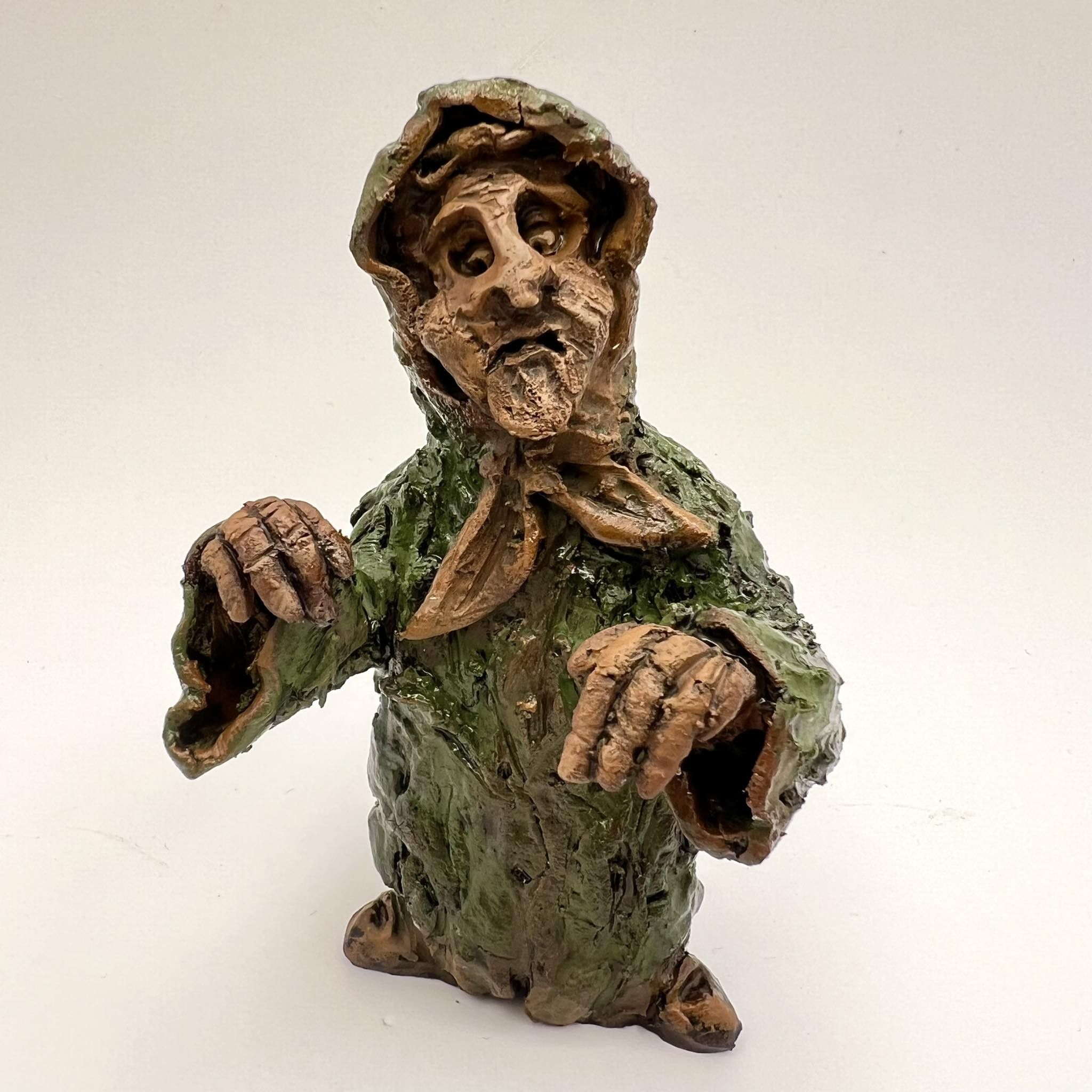 Vintage Art Ceramic Figurine Granny Scary Character USSR Cartoon Size ONE SIZE - 1 Thumbnail