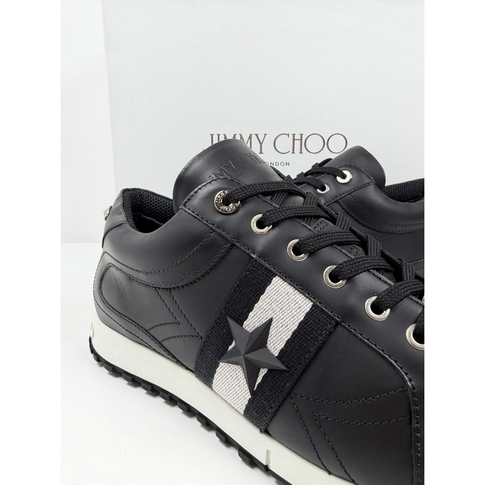 Givenchy Size 11.5 - Givenchy Leather Star Studded Sneakers Size US 11.5 / EU 44-45 - 3 Thumbnail
