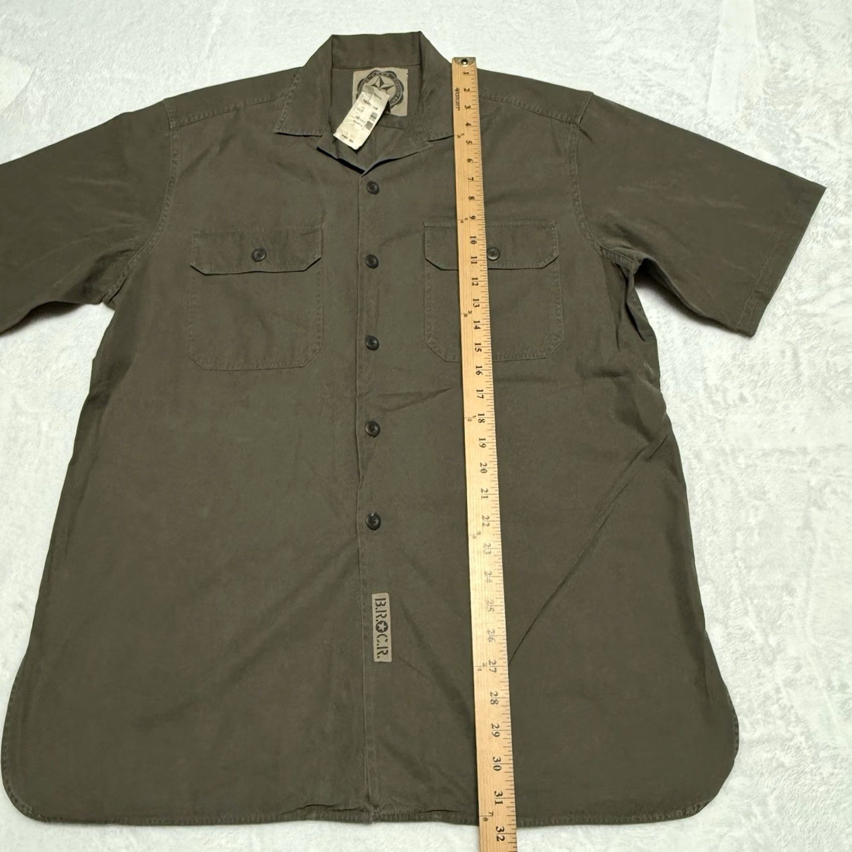Banana Republic VINTAGE Banana Republic Shirt Small Men Civilian Reserve BRCR Military Field Button NWT Size US S / EU 44-46 / 1 - 8 Thumbnail