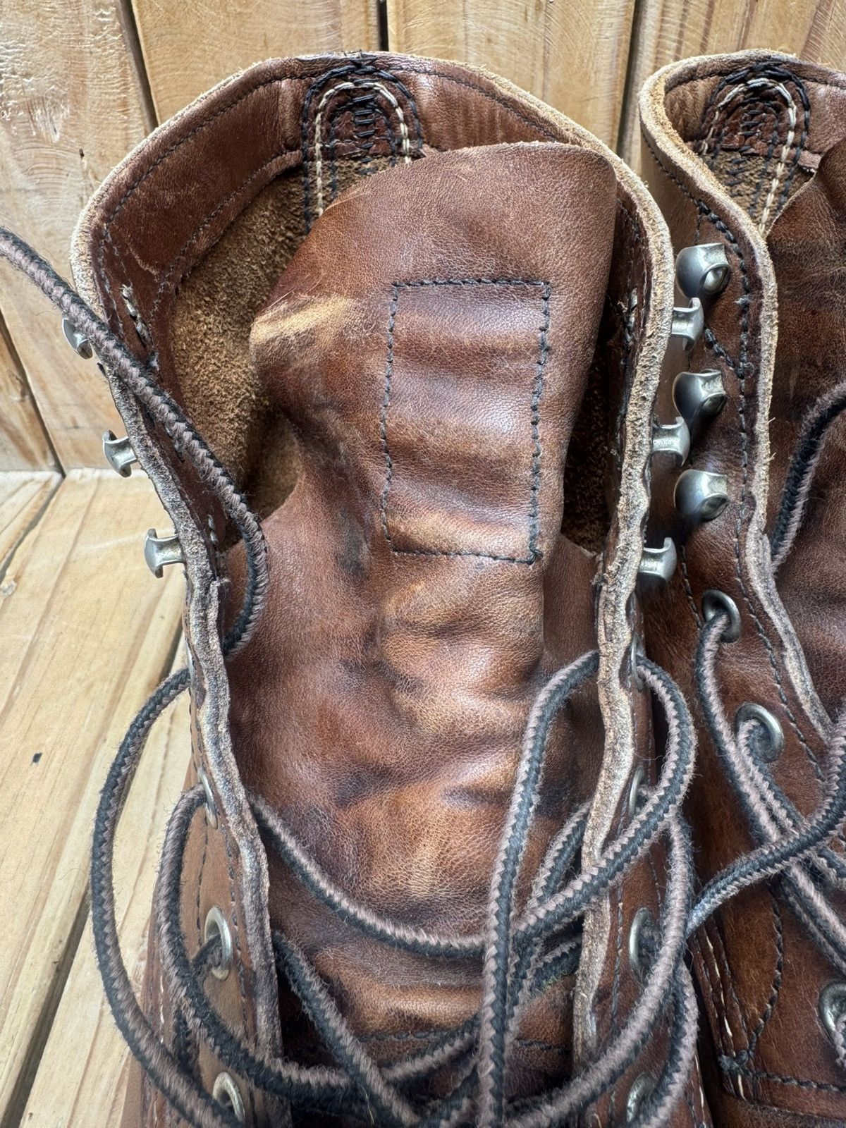 Red Wing Red Wing 8111 iron ranger Brown leather Boots UK 7.5 D Size US 8.5 / EU 41-42 - 16 Thumbnail