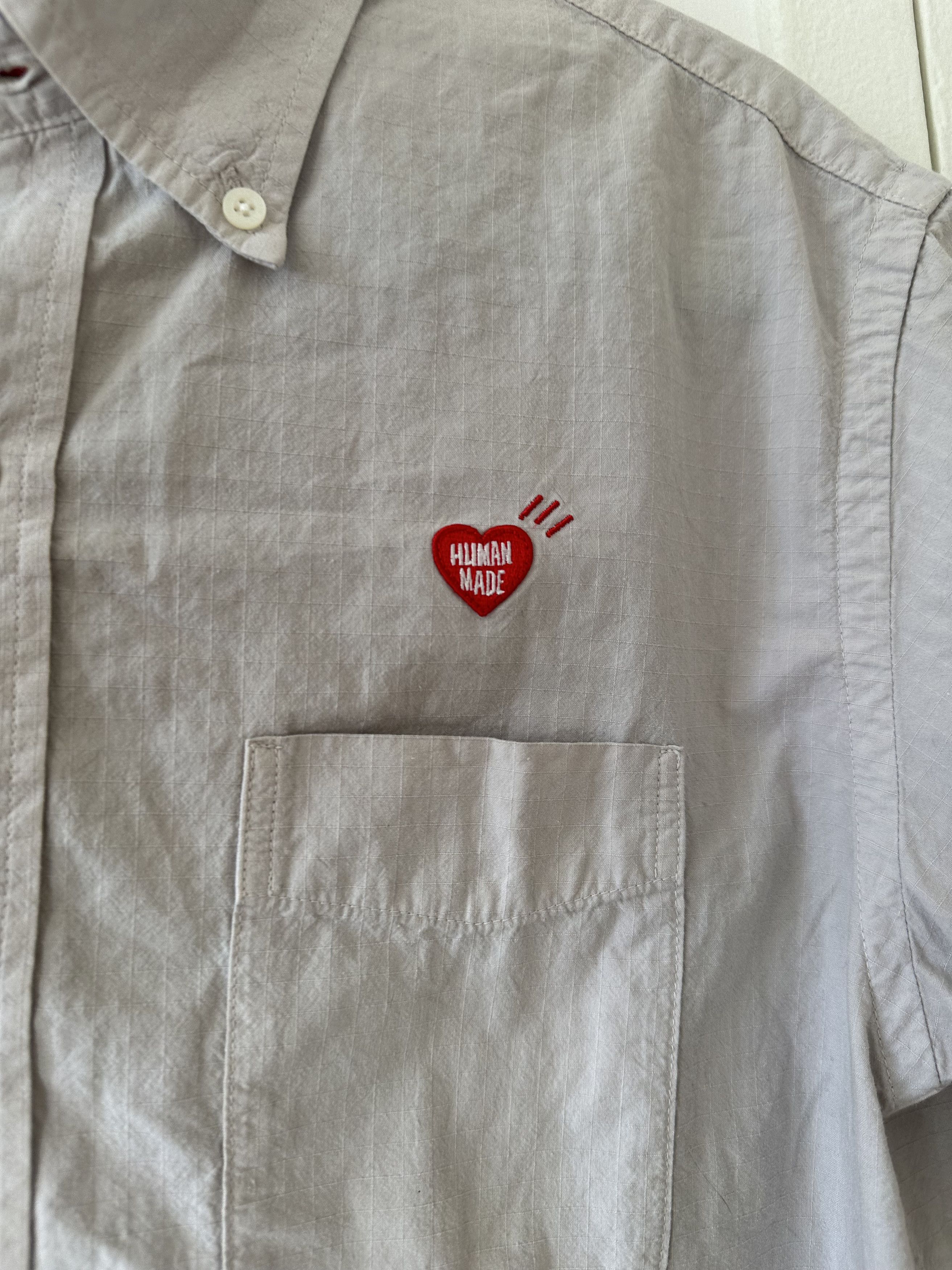 Human Made Human Made Heart Logo Short Sleeve Button Up Shirt Size US M / EU 48-50 / 2 - 2 Thumbnail