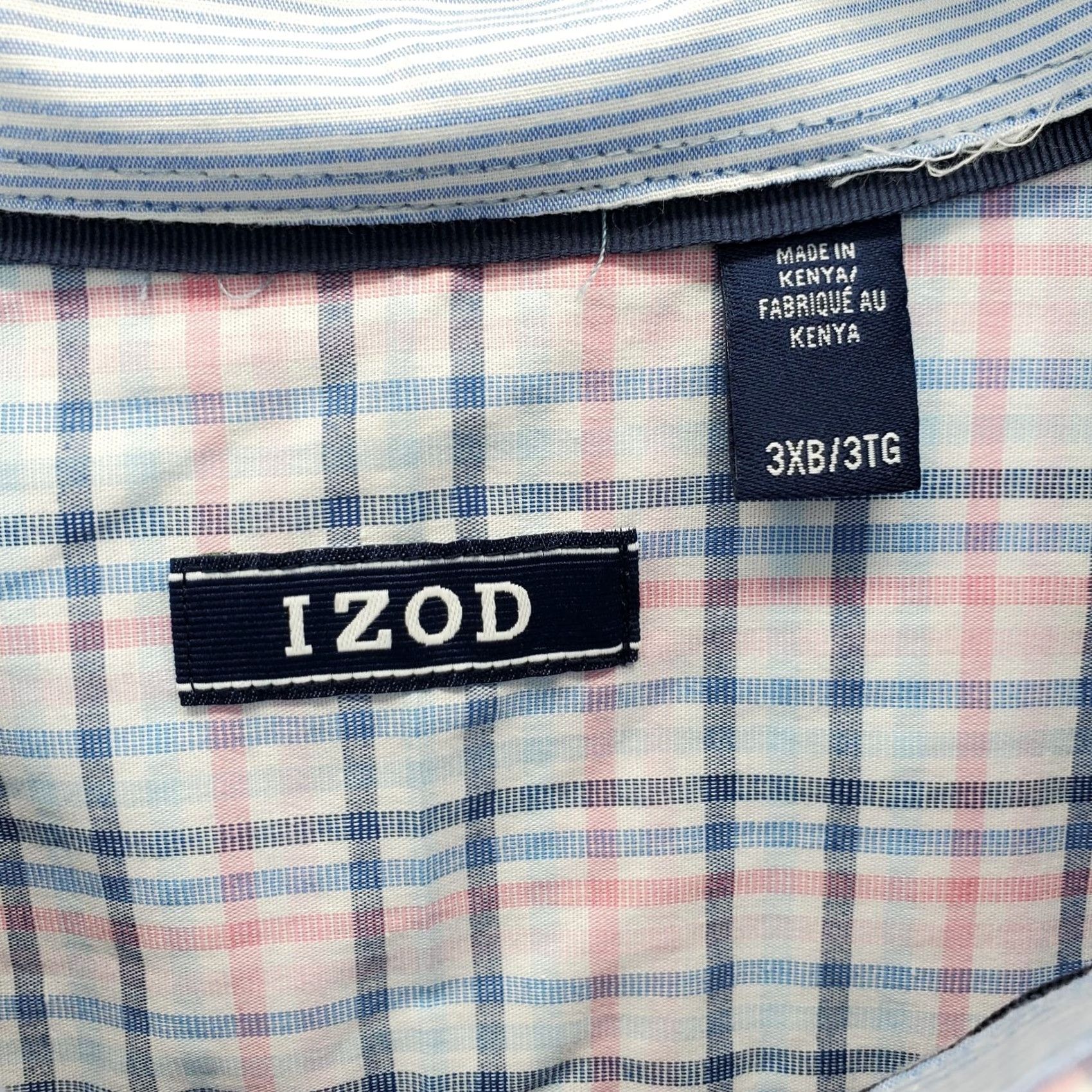 Izod IZOD Mens Shirt 3XB Multi Plaid Woven Long Sleeve Button-Down Casual Mens Size 3XB Color Multicolor Size US XXL / EU 58 / 5 - 5 Thumbnail