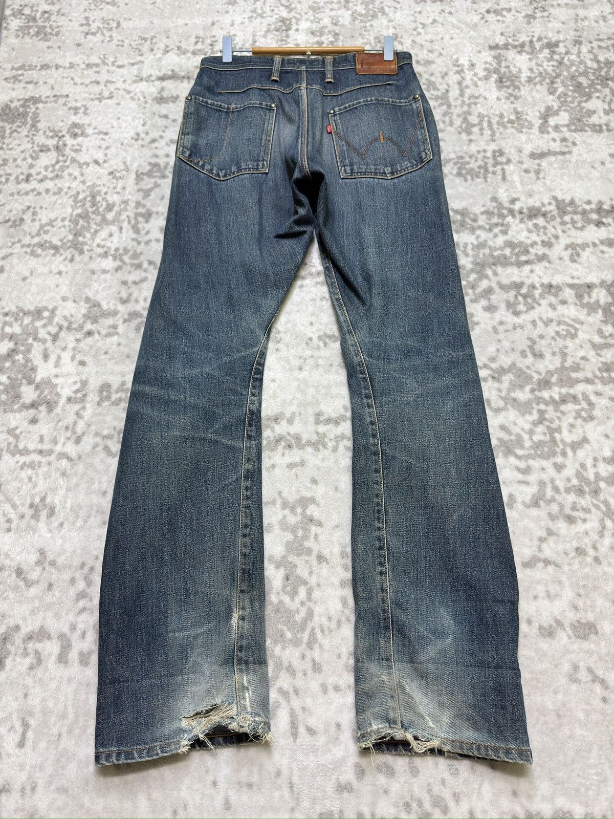 Edwin Vintage Edwin E-Function J-Cut Twisted Leg Jeans Size US 30 / EU 46 - 2 Thumbnail