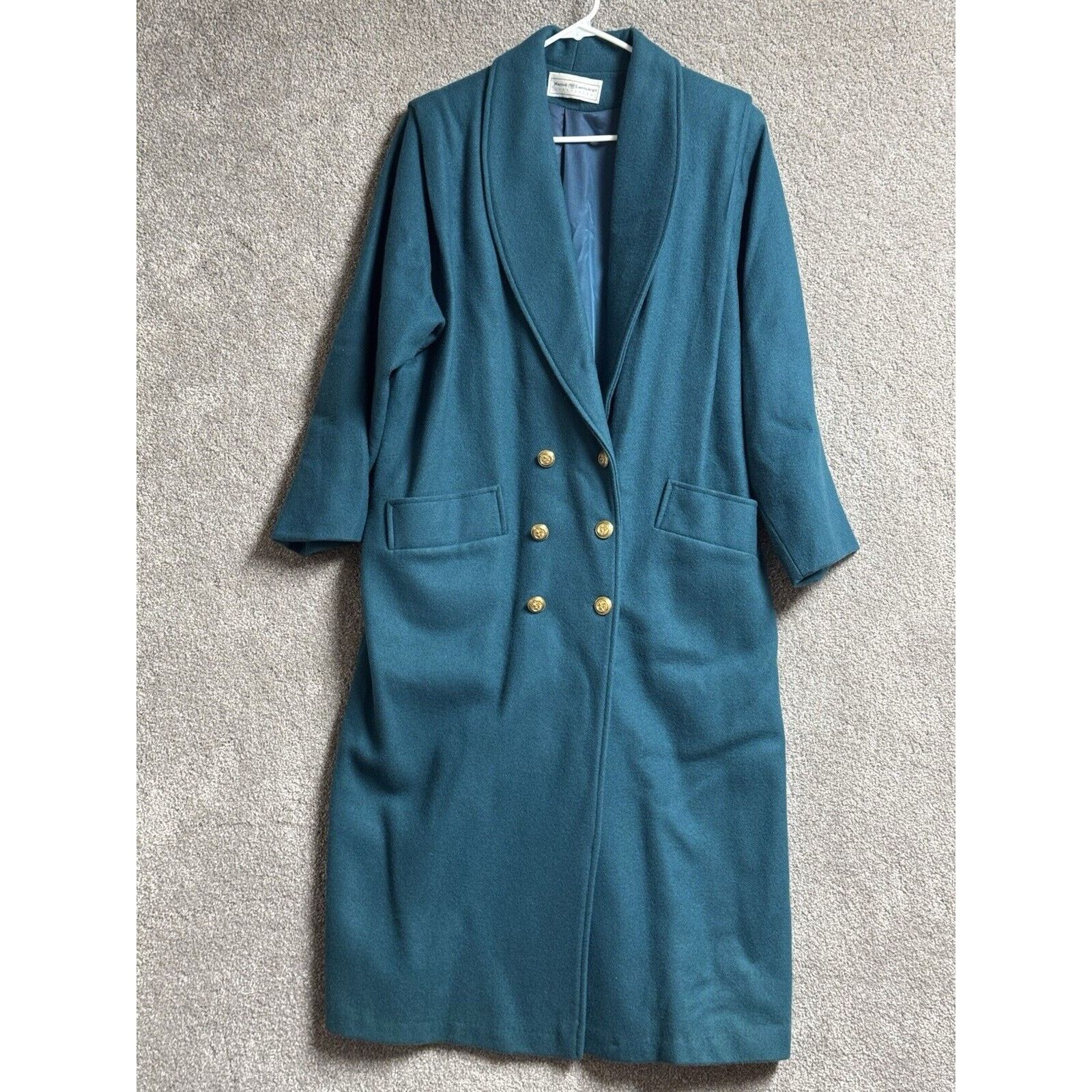 Other Maggie Lawrence Overcoat Women L 80s Vintage Double Breasted Size L / US 10 / IT 46 - 1 Thumbnail