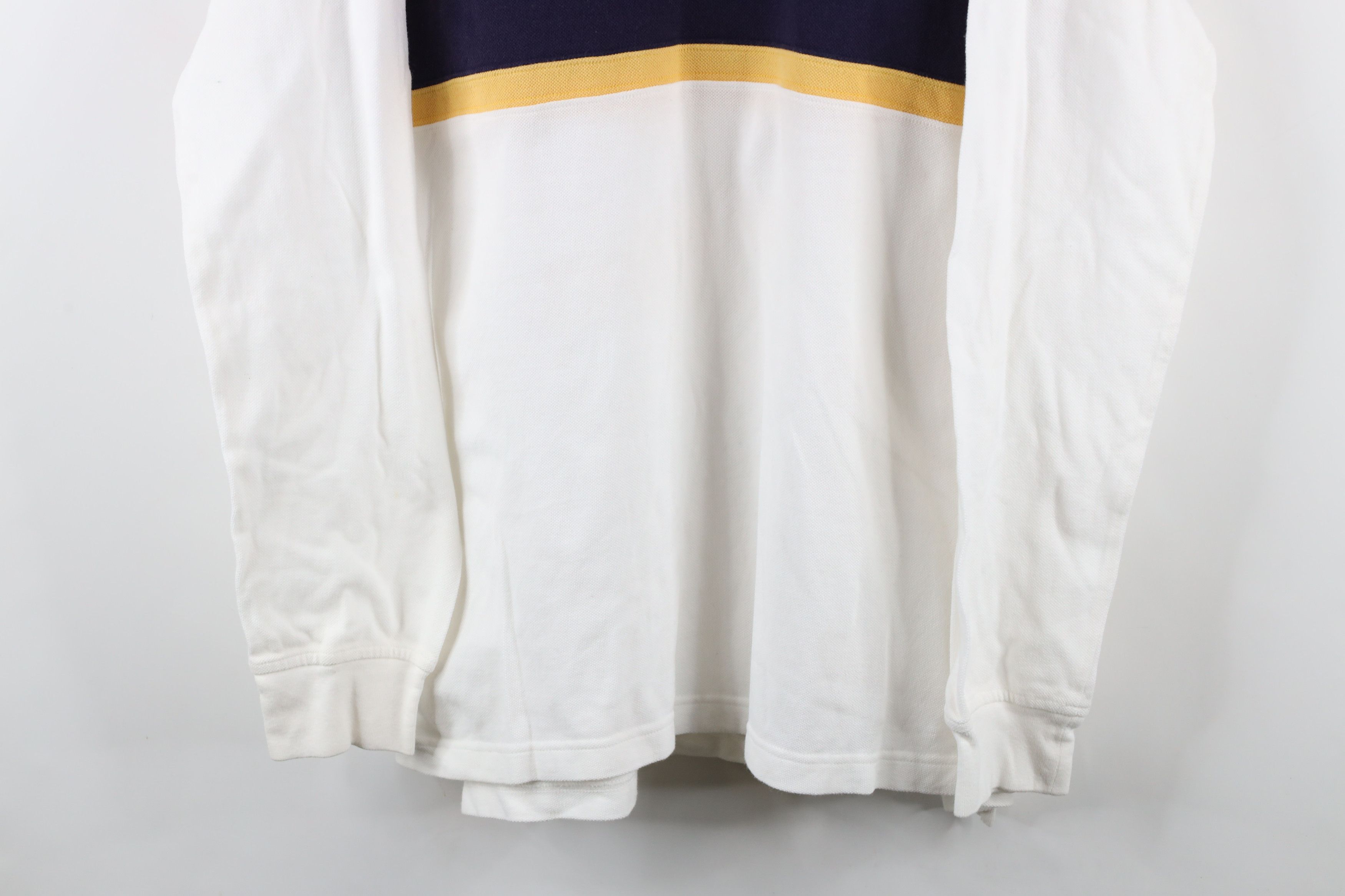 Tommy Hilfiger × Vintage Vintage 90s Tommy Hilfiger Block Long Sleeve Rugby Polo Size US L / EU 52-54 / 3 - 3 Thumbnail