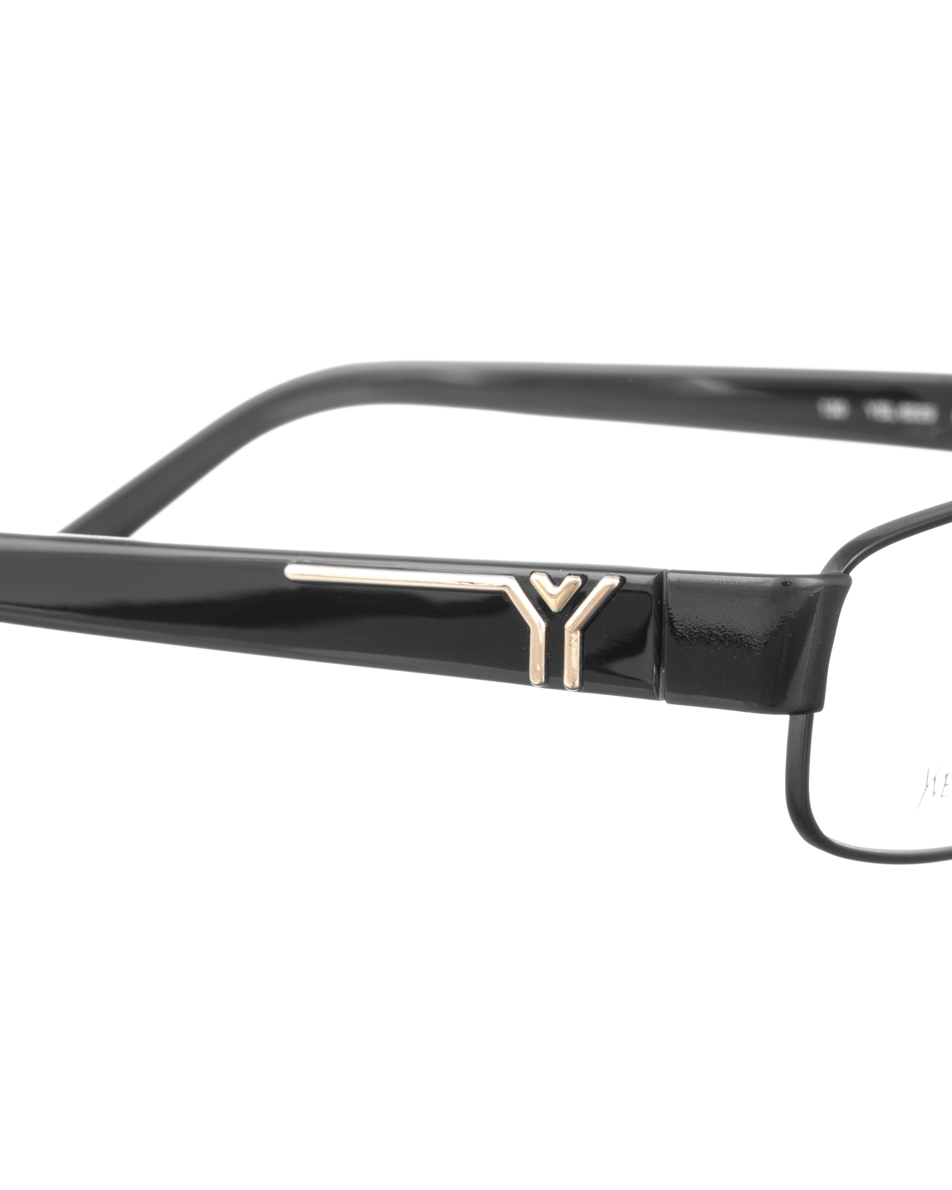 Saint Laurent Paris Yves Saint Laurent 00s Black Thin Rim Glasses Size ONE SIZE - 3 Thumbnail
