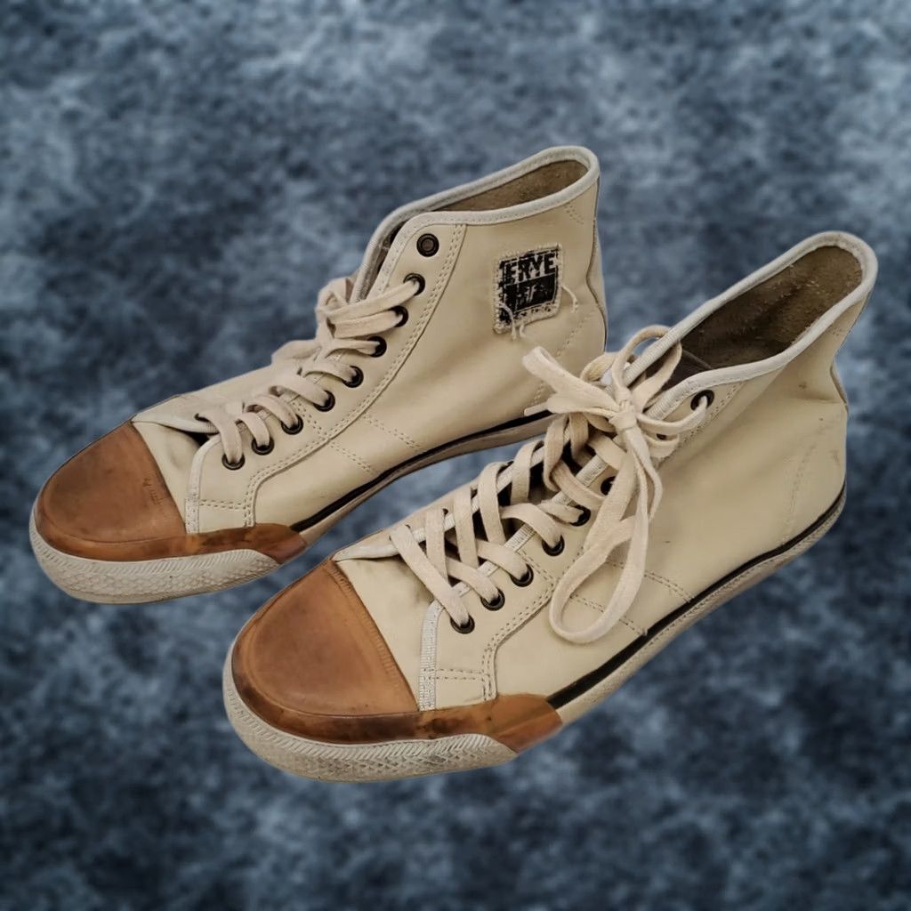 Frye Frye Greene Tall Lace Sneaker Men’s Size 10.5 Brown Leather High Top Casual Cushioned Solid Tan Brown Shoes Size US L / EU 52-54 / 3 - 1 Thumbnail