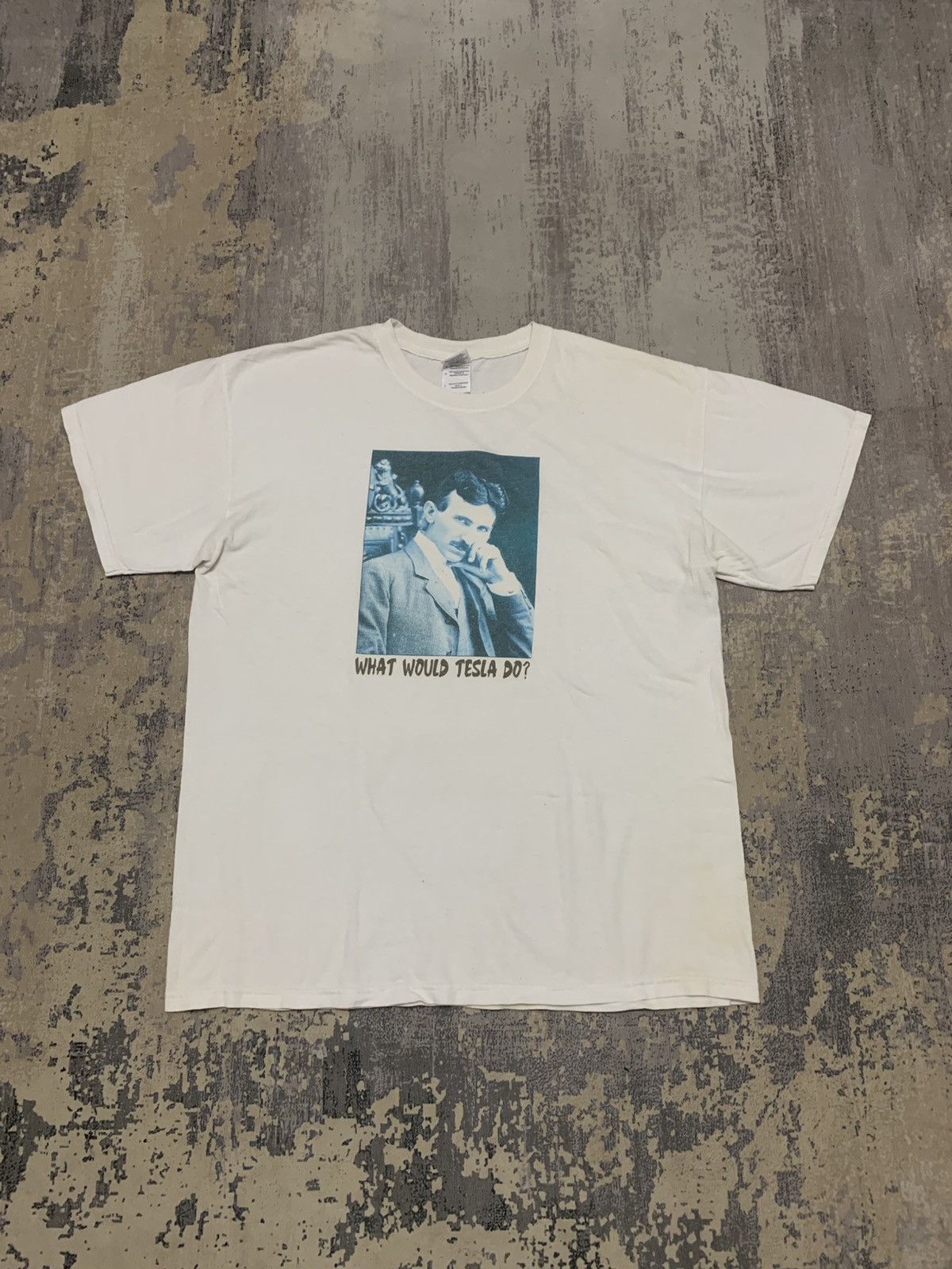 Vintage Vintage Nikola Tesla Photo Tee Size US L / EU 52-54 / 3 - 1 Thumbnail