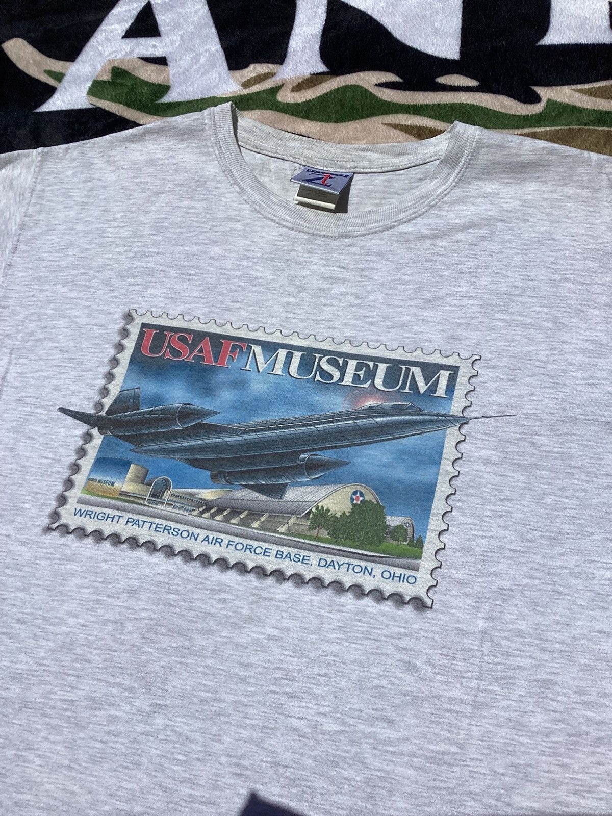 Vintage Vintage United States, Air Force Museum stamp T-shirt Size US L / EU 52-54 / 3 - 1 Thumbnail