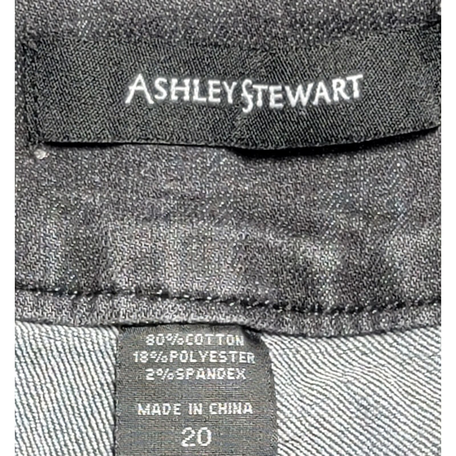Other Ashley Stewart Black Flat Front Denim Jeans 20 Lightweight Size 42" / US 20 - 3 Thumbnail